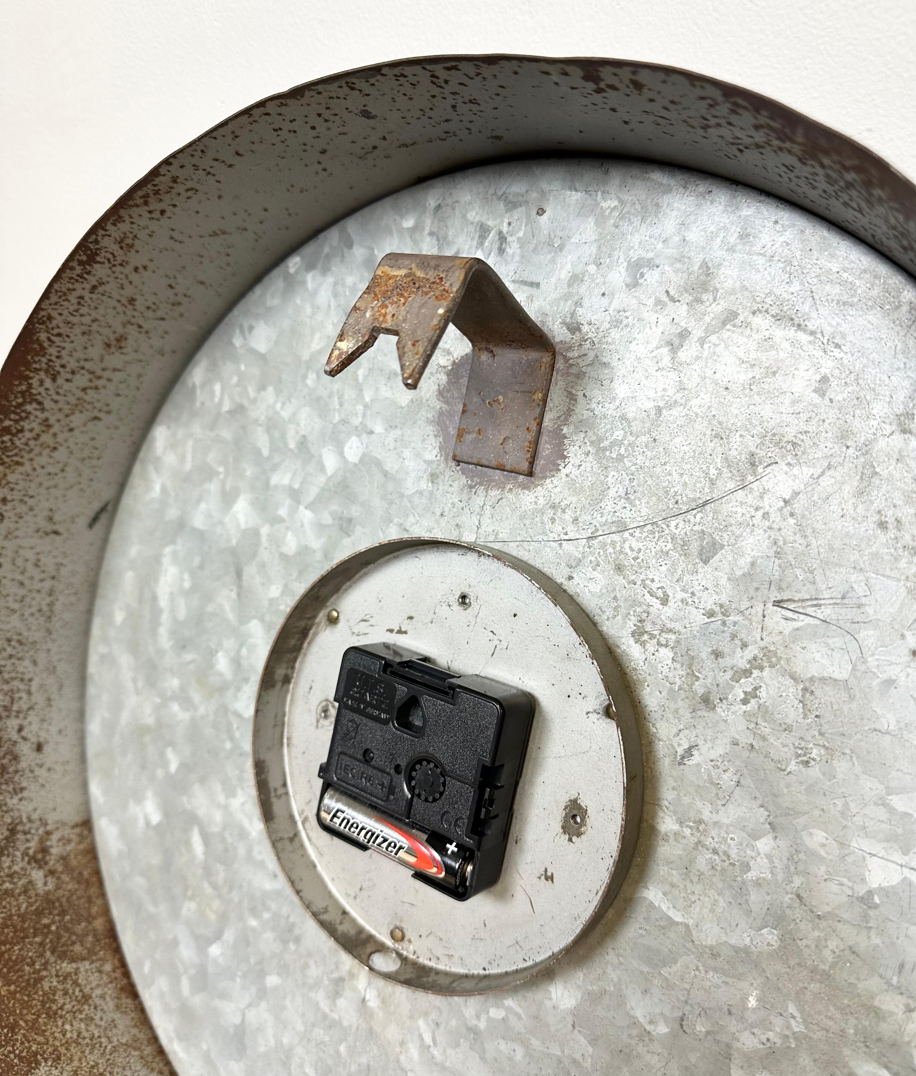 Black Industrial Factory Wall Clock from IBM, 1950s 11