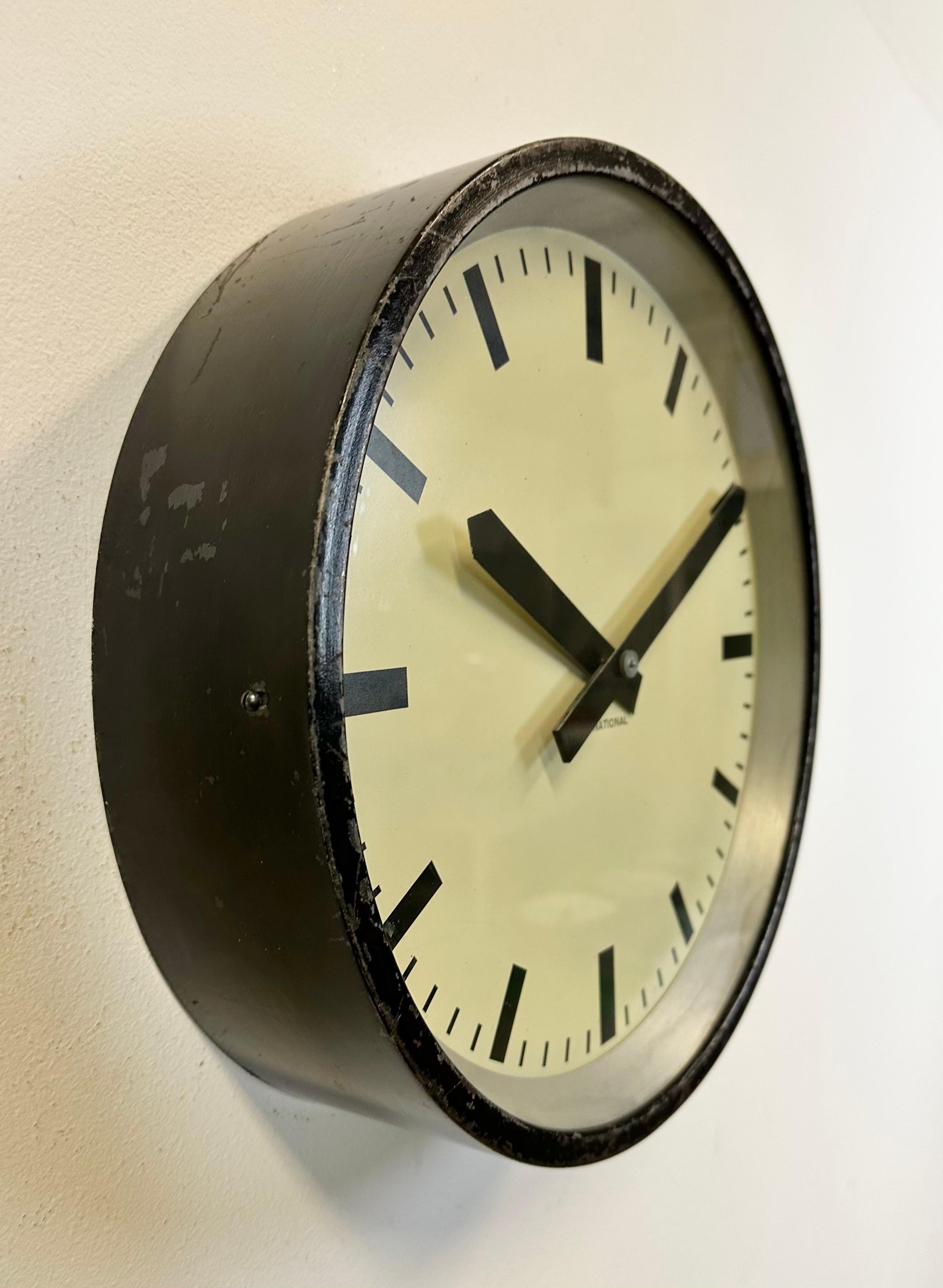 vintage ibm wall clock