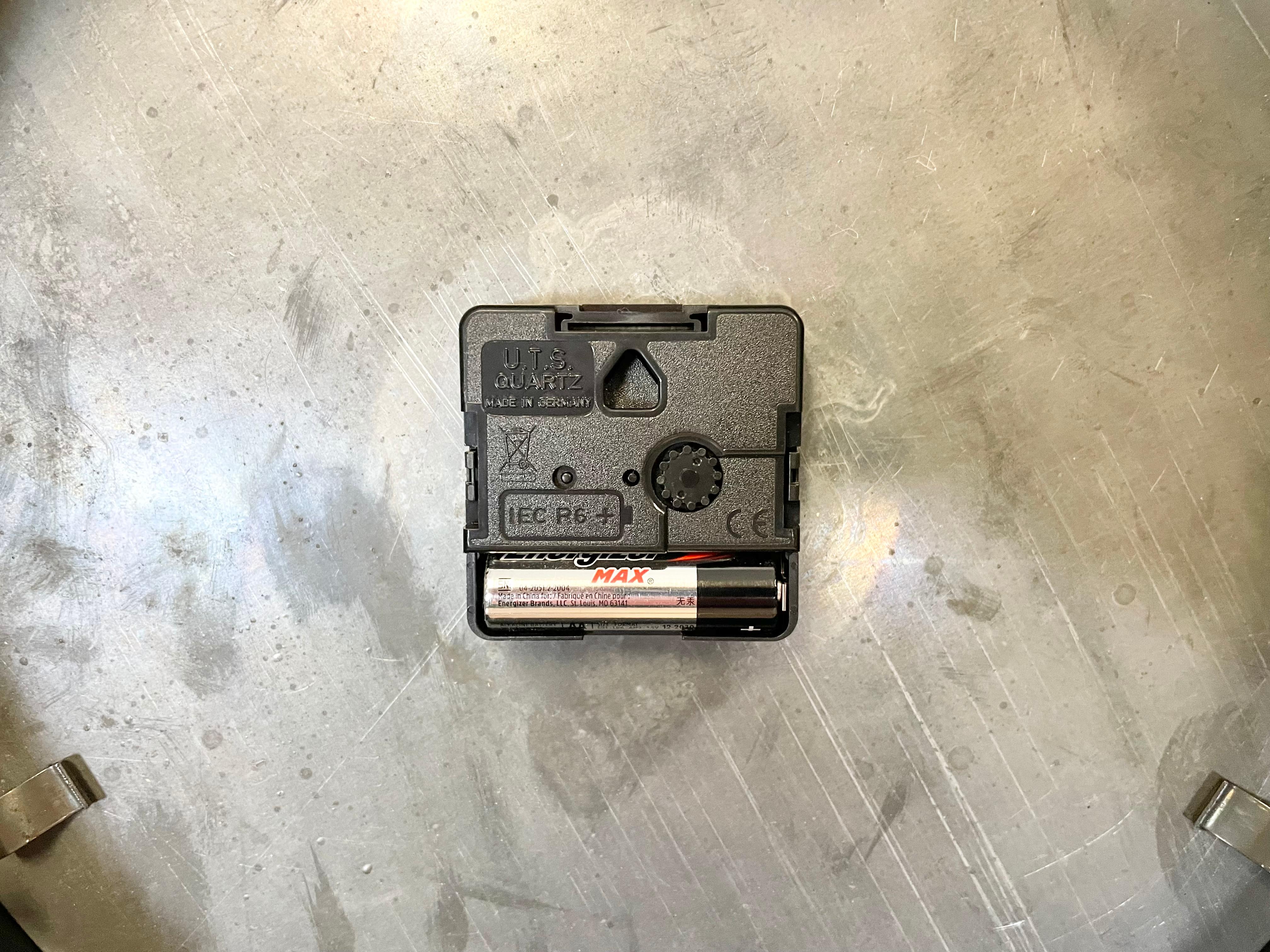 Black Industrial Factory Wall Clock from Siemens, 1950s 7