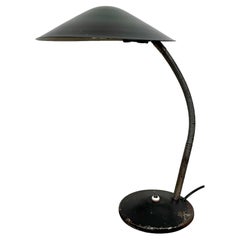 Schwarze Industrielle Gooseneck-Tischlampe von Instala, 1960er Jahre