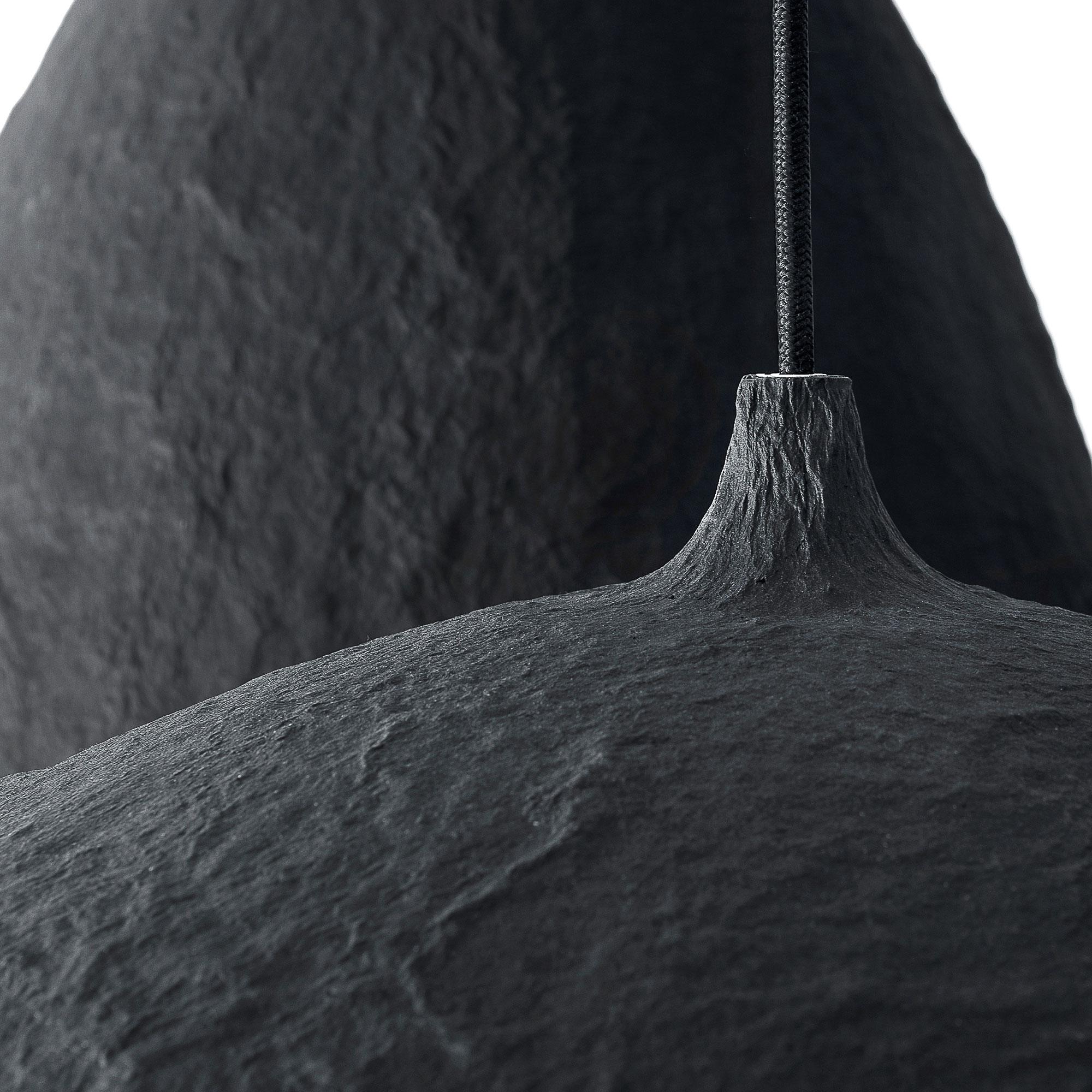 black concrete pendant light