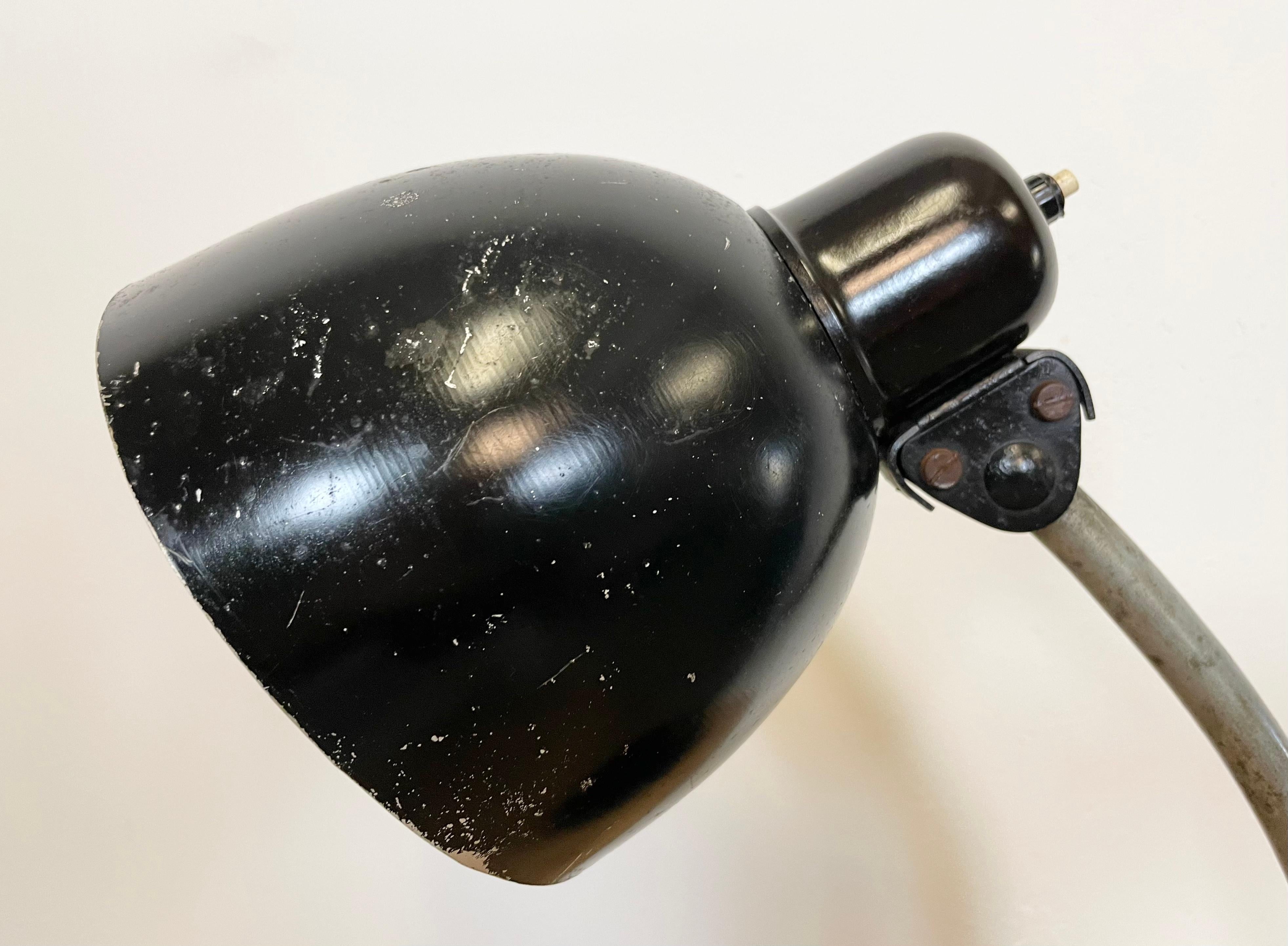 Black Industrial Table Lamp, 1950s For Sale 5