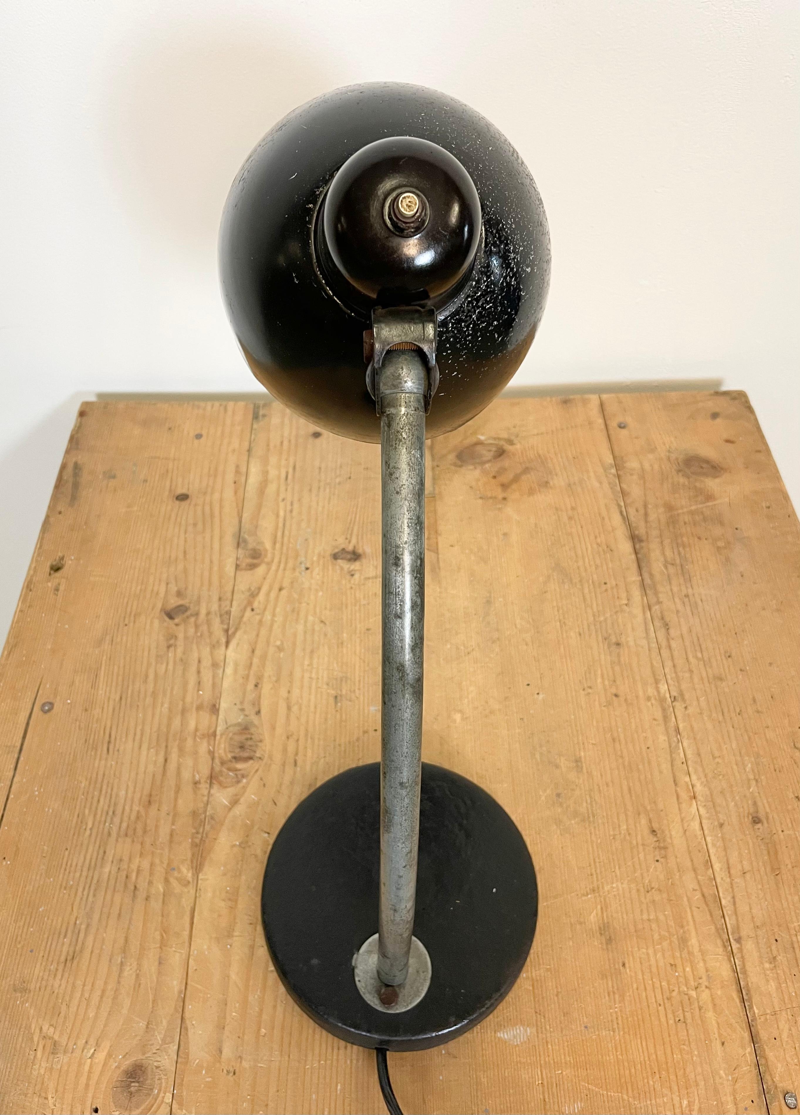 20th Century Black Industrial Table Lamp, 1950s For Sale