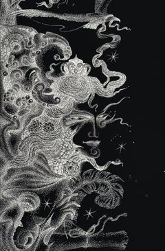 "Matrix", Swarovski Art 7000 Pearl Crystals on Hahnemühle Museum Paper