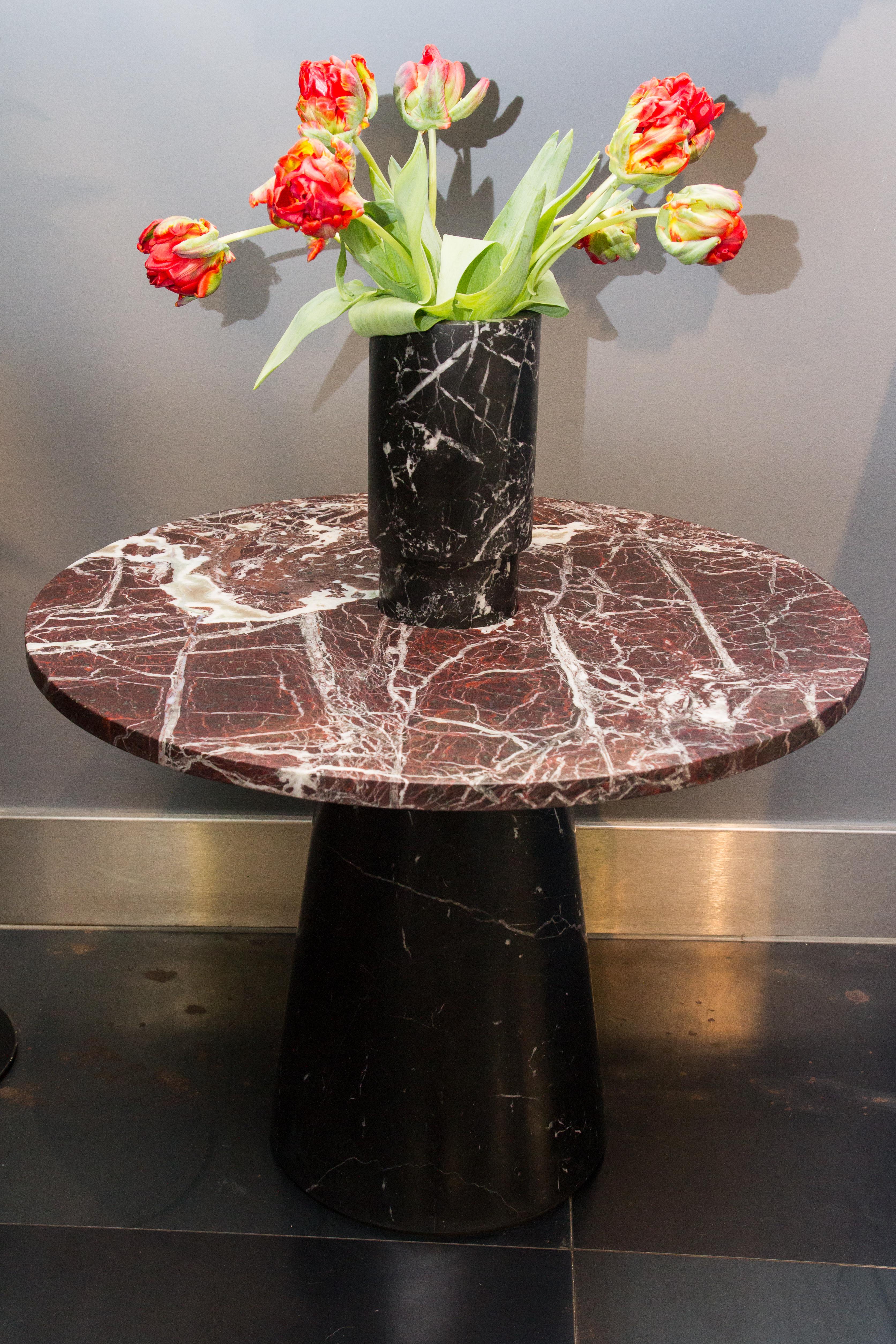 Modern Black Inside Out Vase by Karen Chekerdjian For Sale