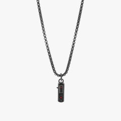 Black IP Steel Antibody Necklace