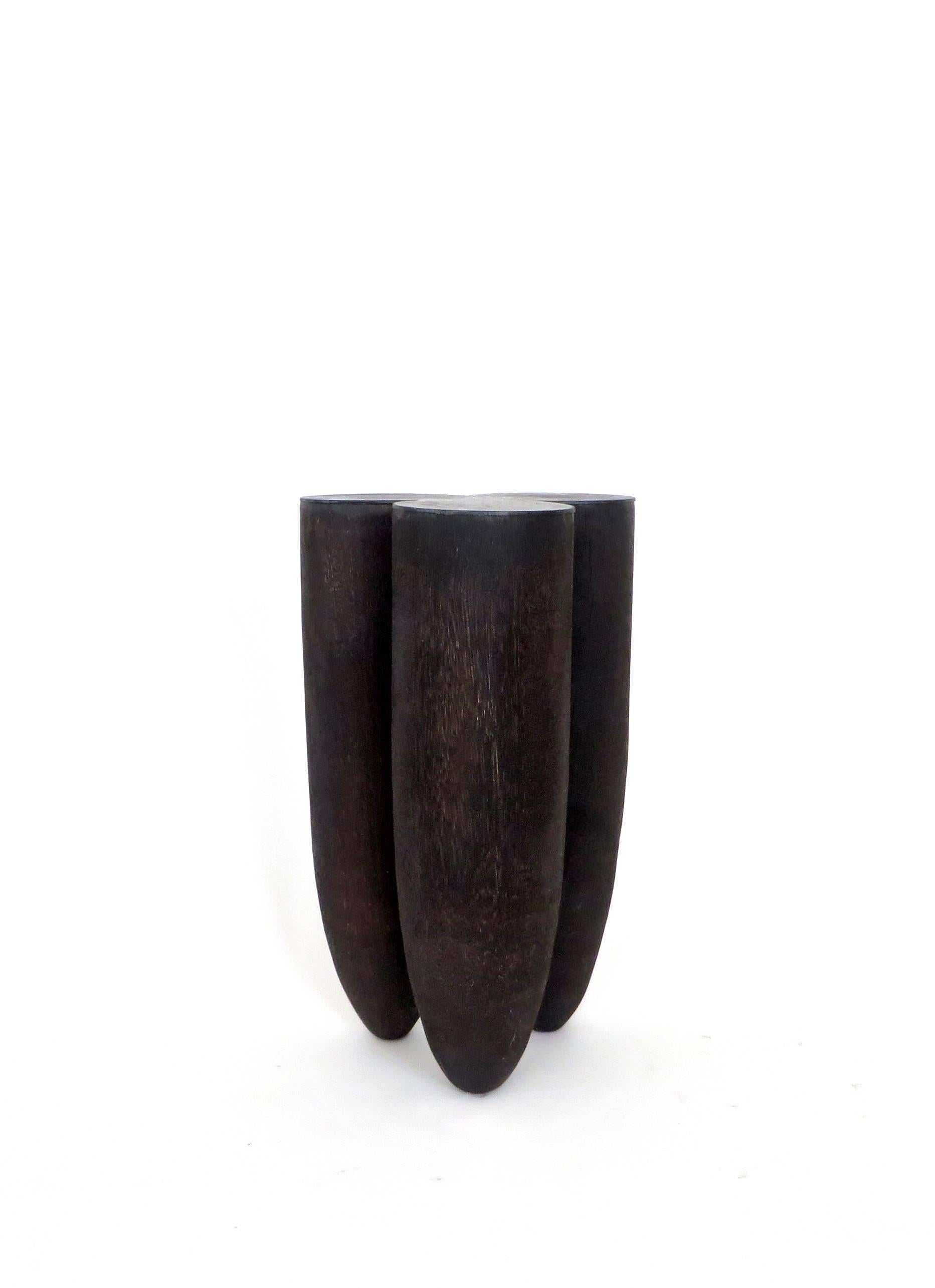 Iroko wood and burned steel top. Use as a side table or a stool
Arno Declercq is a Belgian designer and art dealer born in 1994 who makes bespoke objects for interiors with passion for design, atmosphere, history and craft.
A sample of the