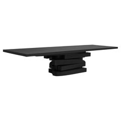 Black Iroko wood Zoumey table 012024 by Arno Declercq