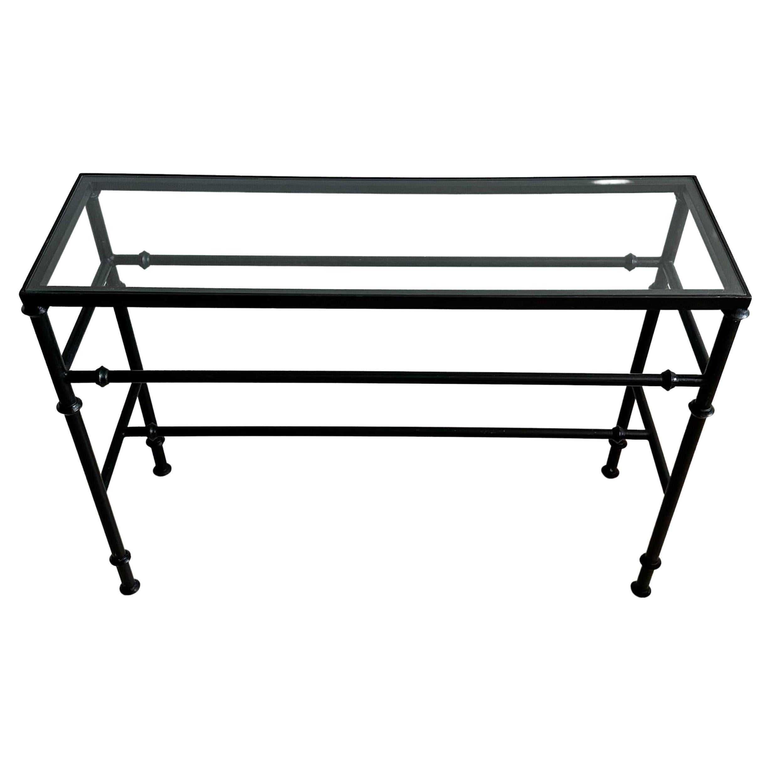 Table console en fer noir en vente