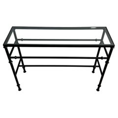 Used Black Iron Console Table