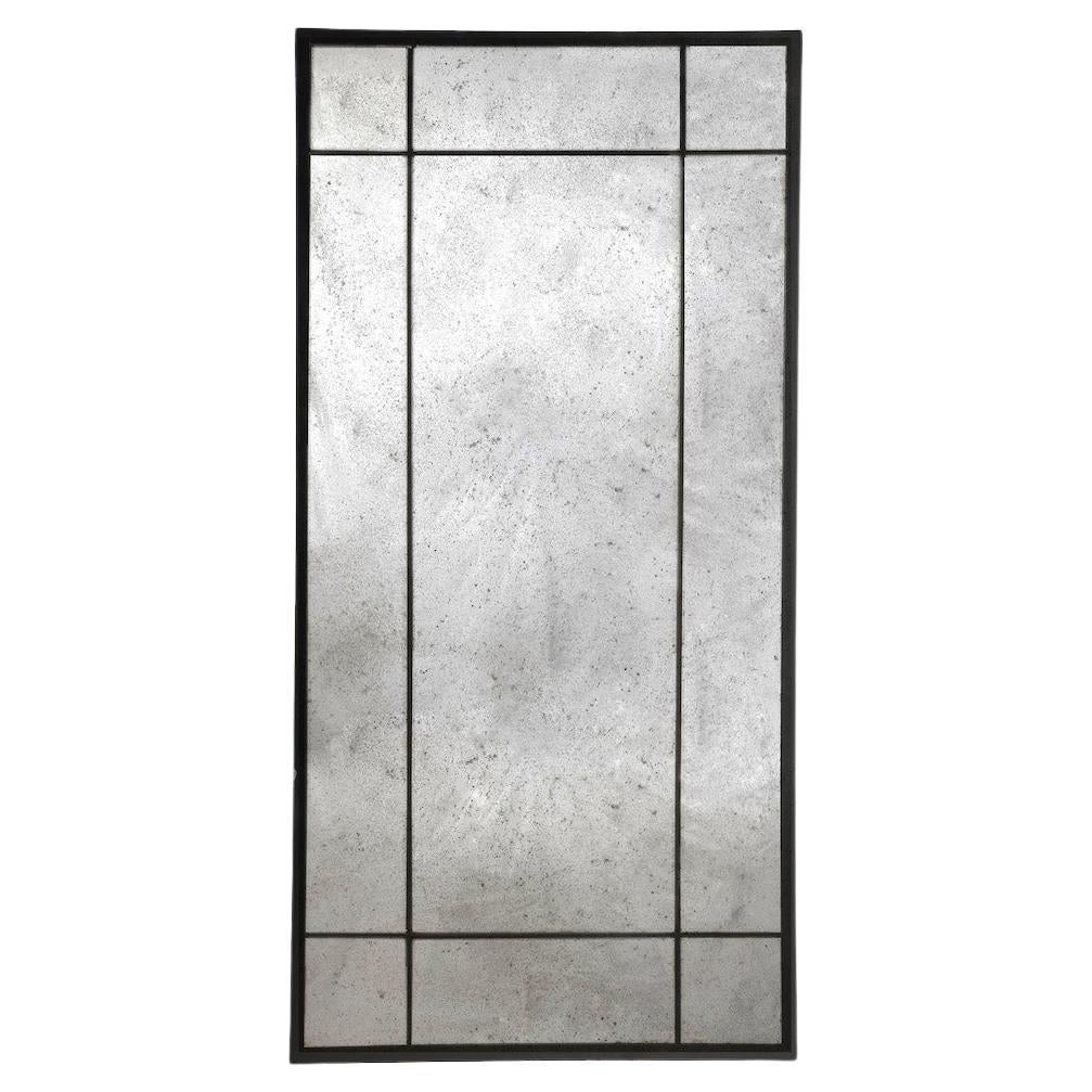 Espejo Marco Hierro Negro, Espejo Blanco y Negro 100 X 200 CM