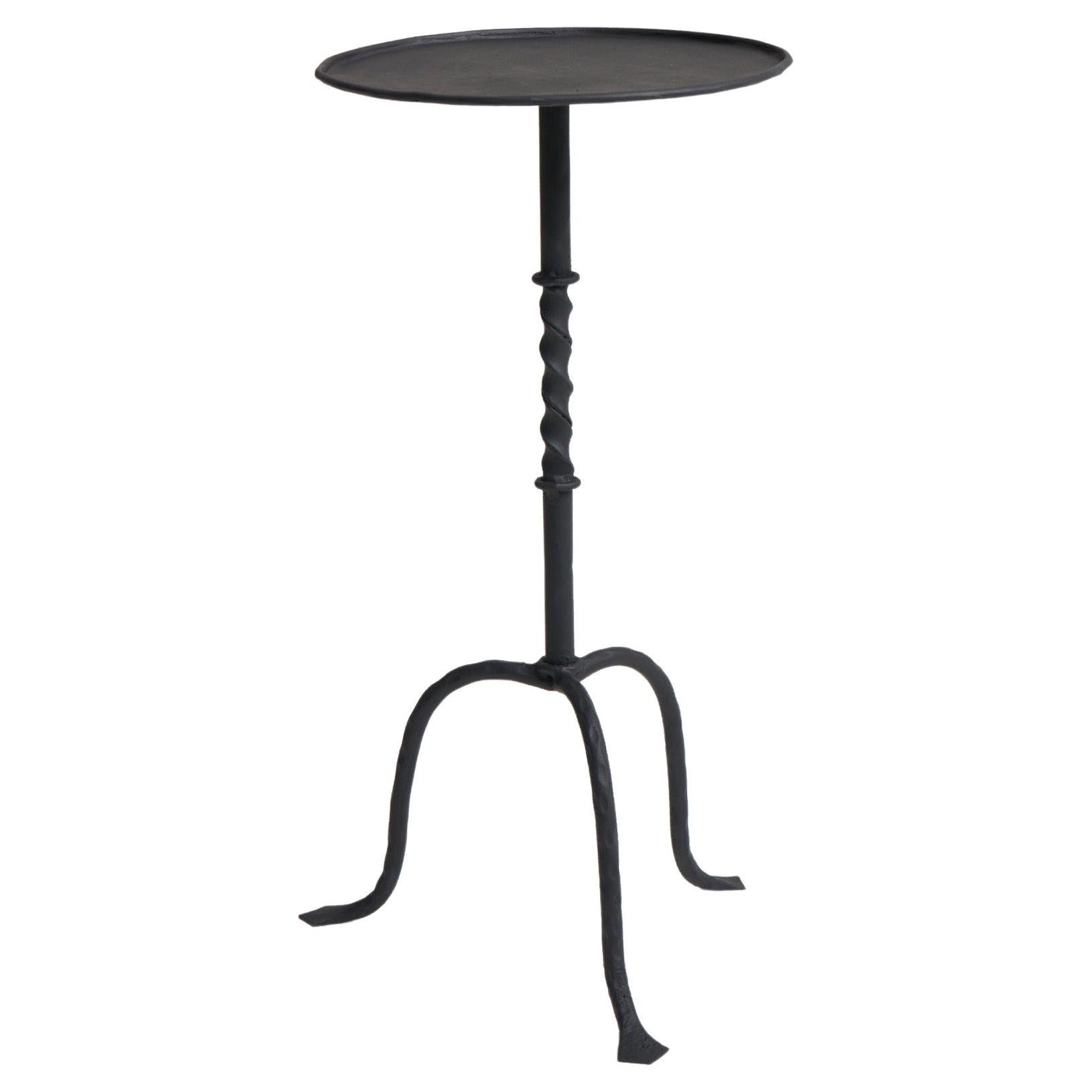 Black Iron Martini Table at 1stDibs
