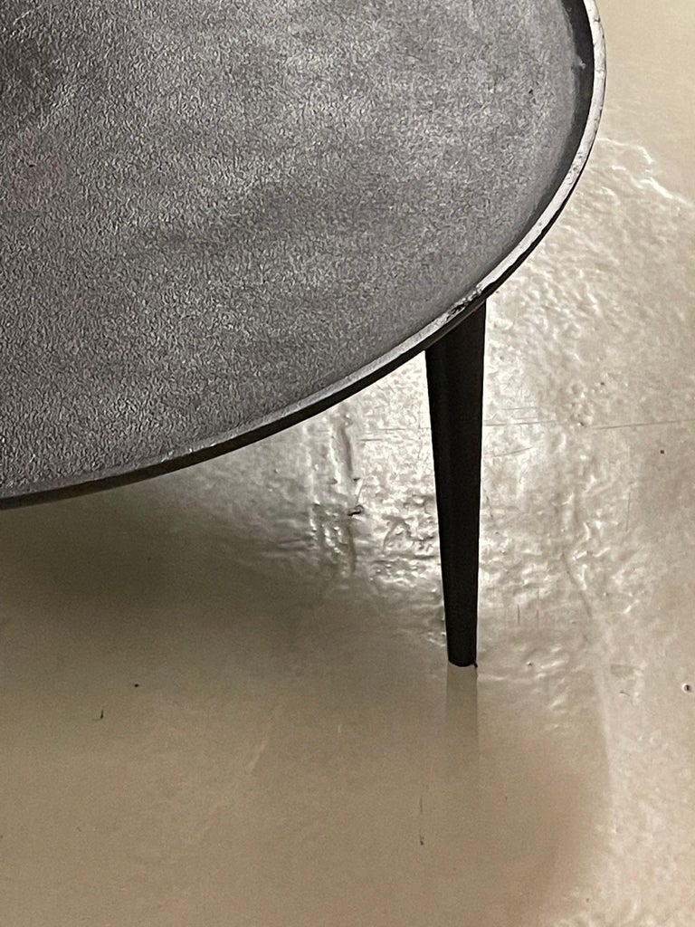 Black Iron Round Coffee Table, India, Contemporary For Sale at 1stDibs