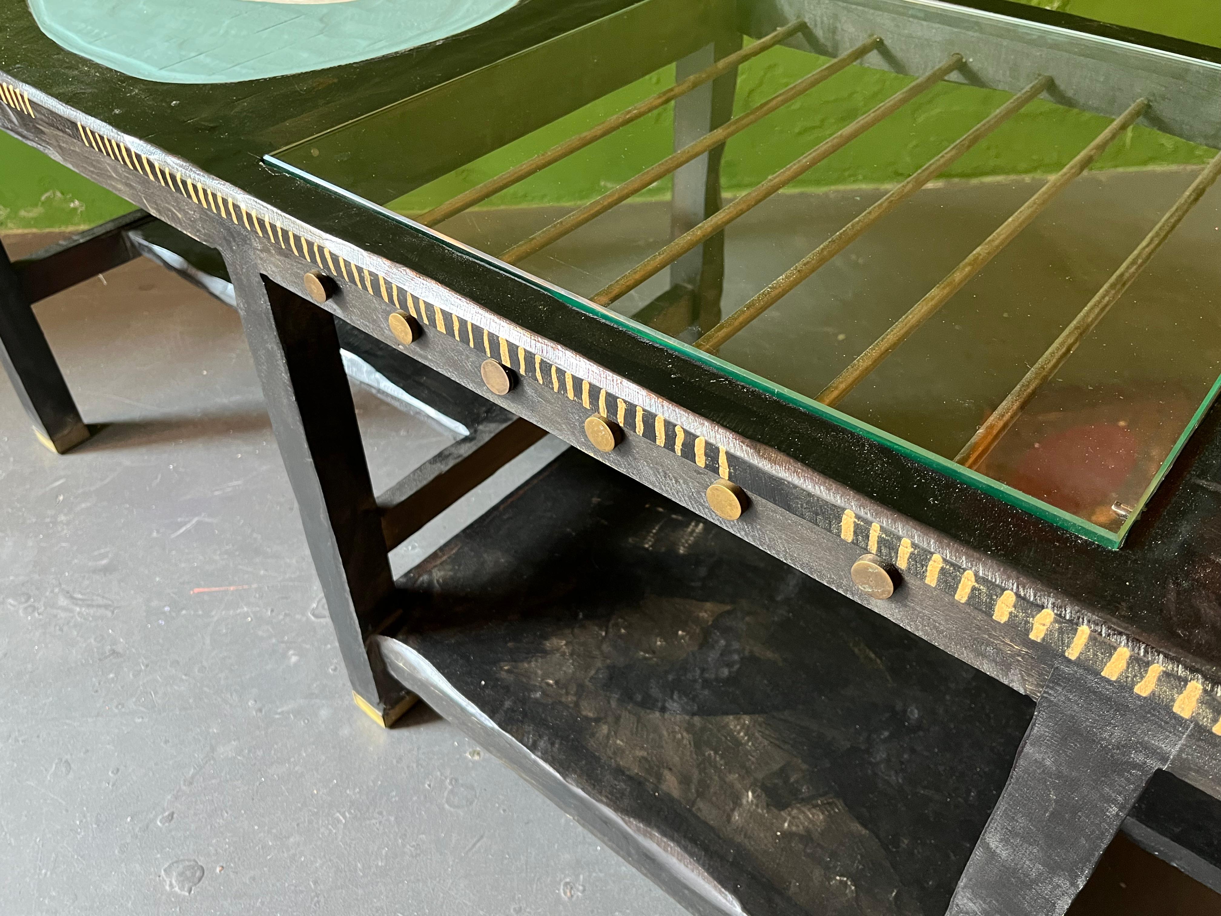 Lacquered Black Is Beautiful Table Contemporized by Markus Friedrich Staab, 2022 For Sale