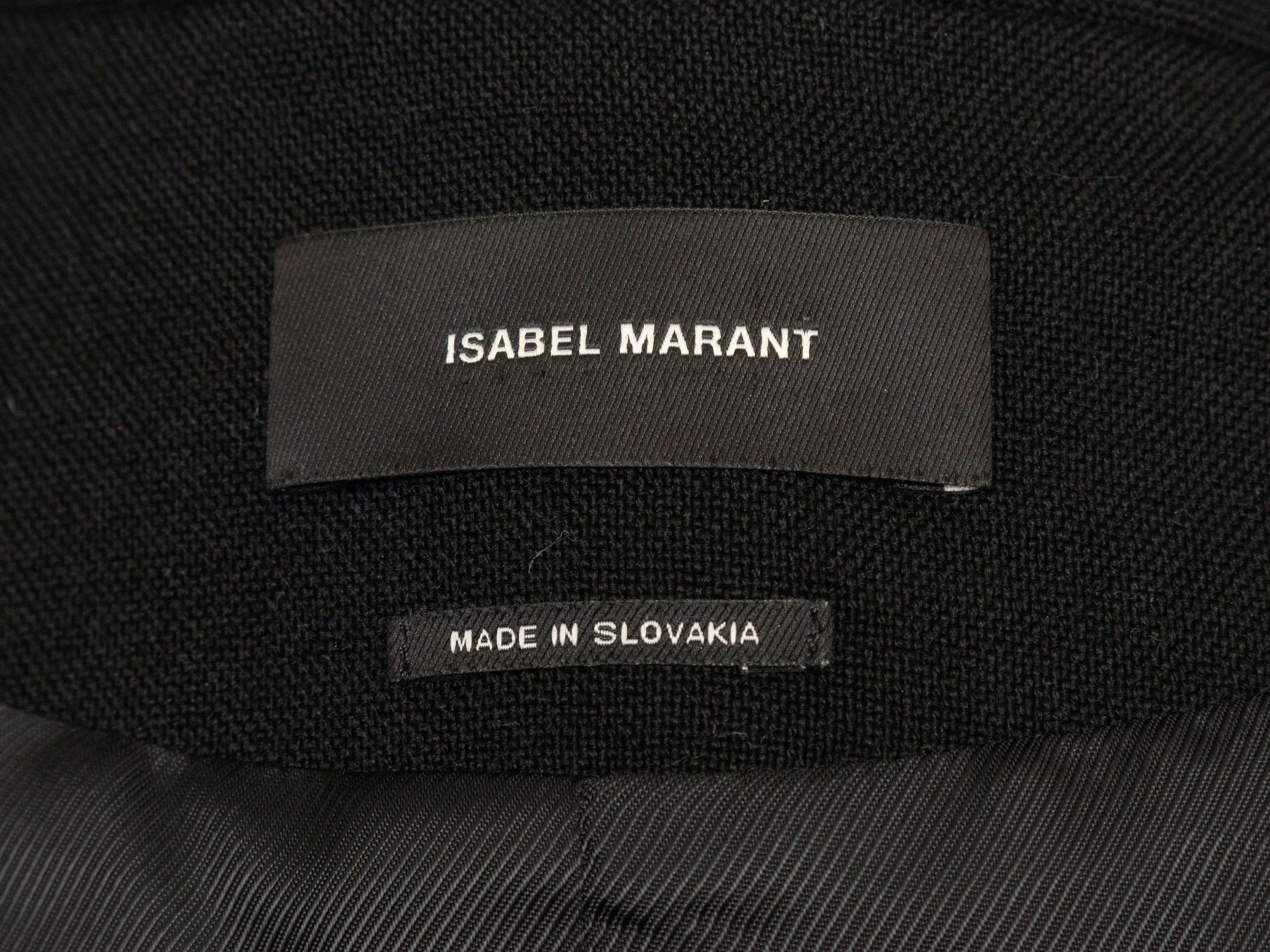 Black Isabel Marant Studded Blazer Size FR 38 For Sale 1