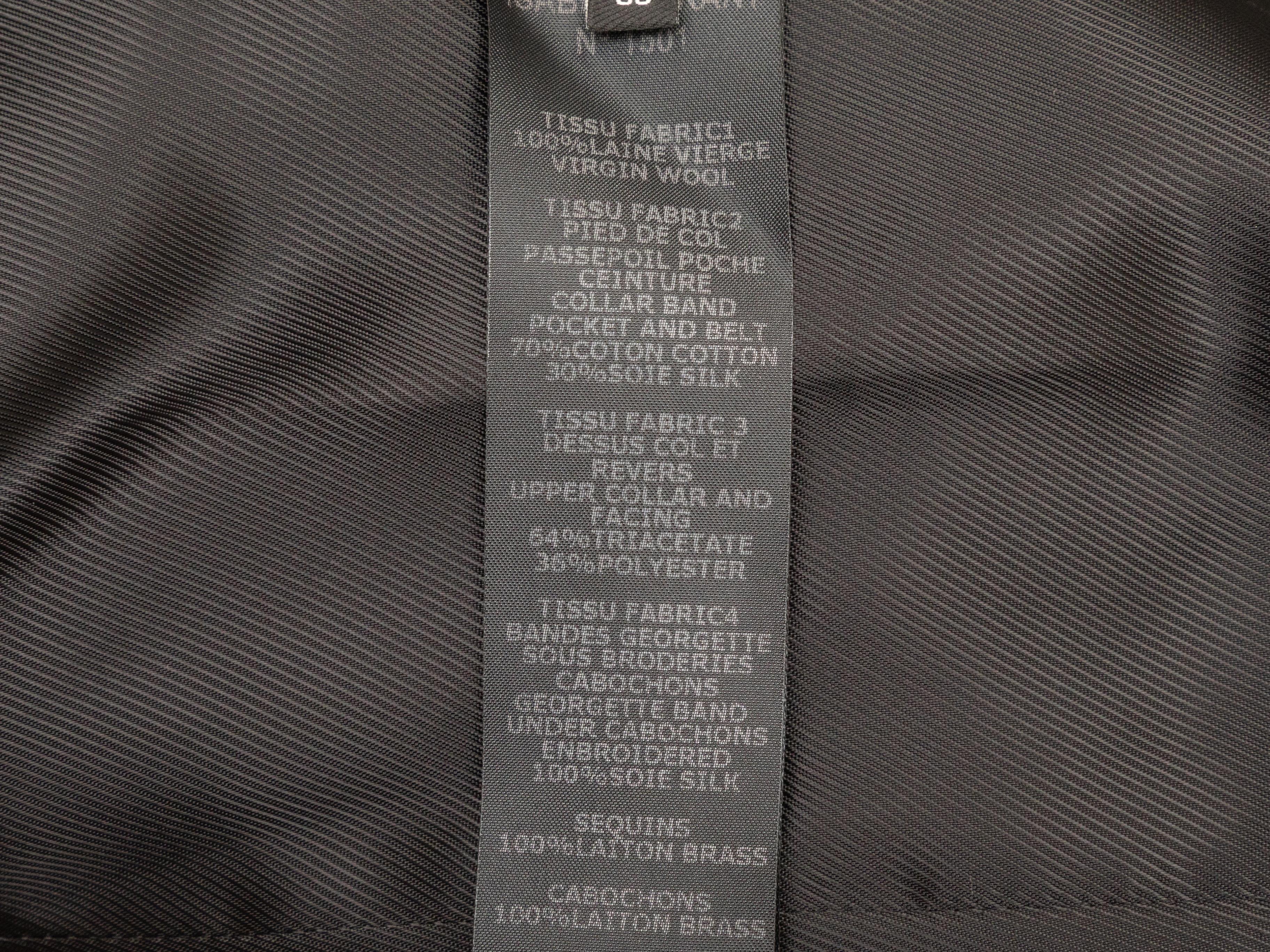 Black Isabel Marant Studded Blazer Size FR 38 For Sale 3