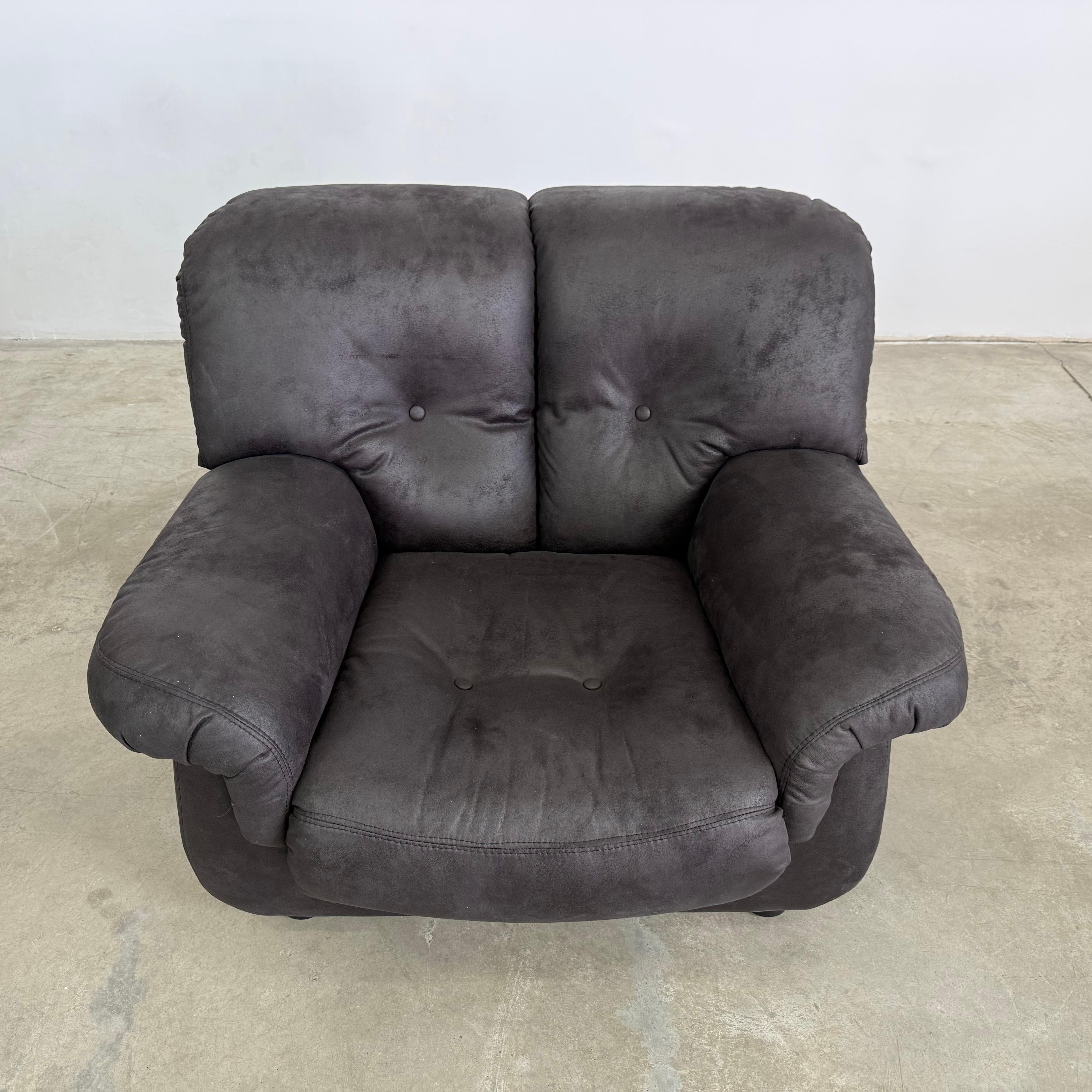 Sillones italianos negros de Pellerossi - Pareja en venta 3