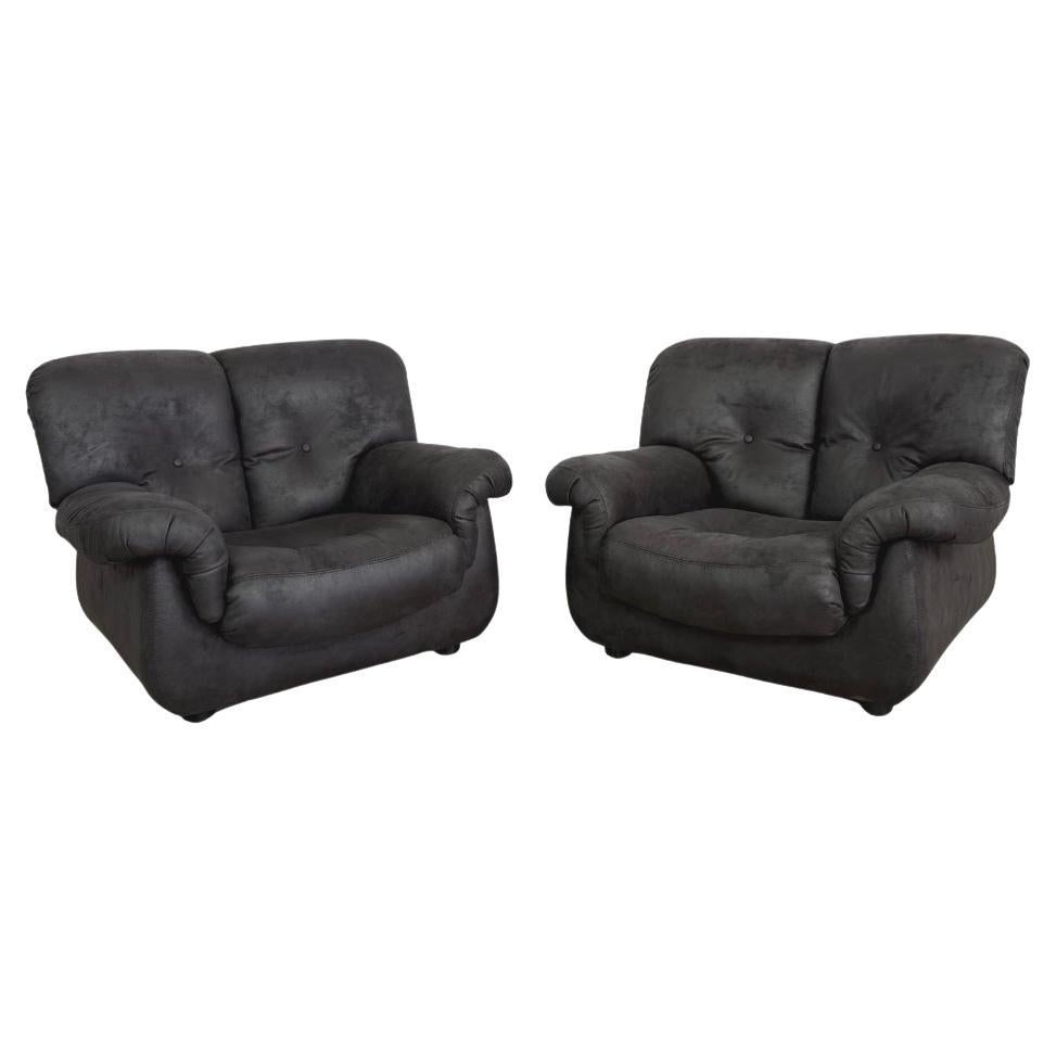 Sillones italianos negros de Pellerossi - Pareja en venta