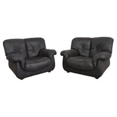 Sillones italianos negros de Pellerossi - Pareja