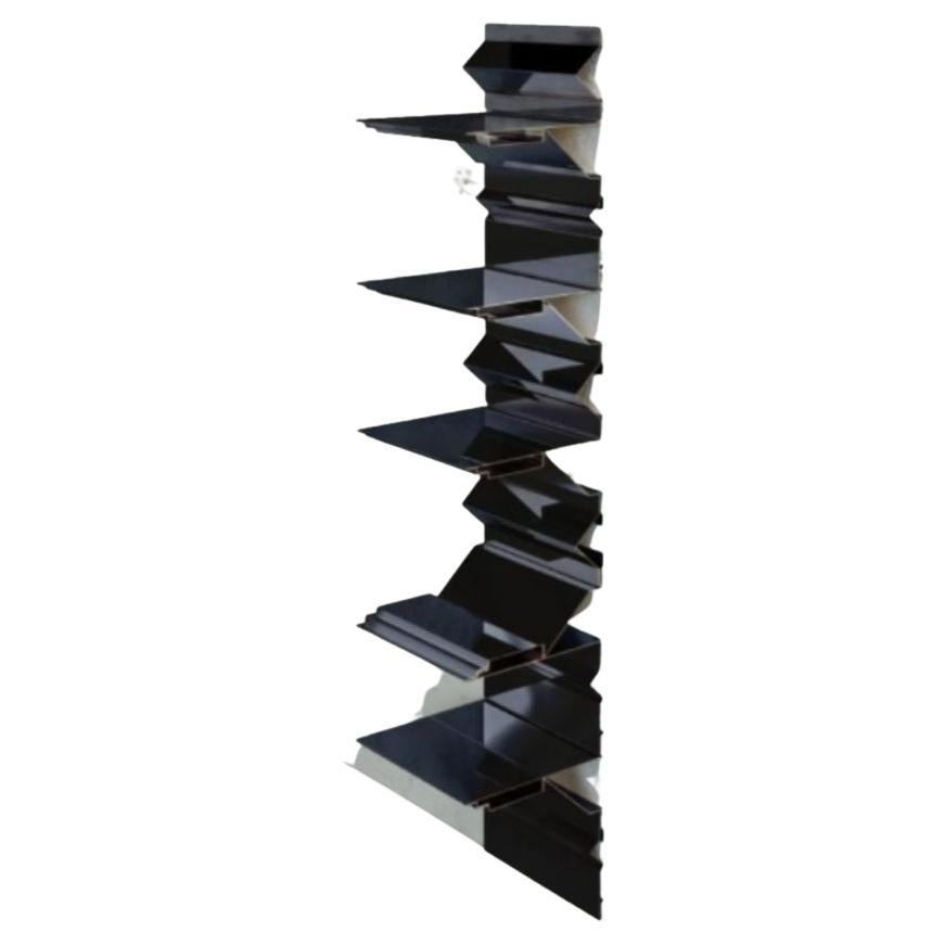 Black Item 4 Turning Points Bookcase Shelf by Scattered Disc Objects