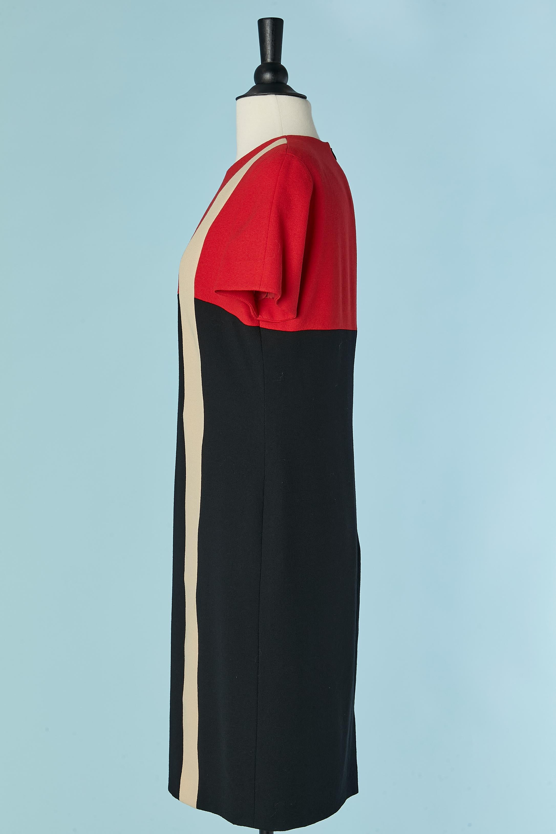 Black jacket and dress ensemble Louis Féraud Circa 1970's For Sale 7