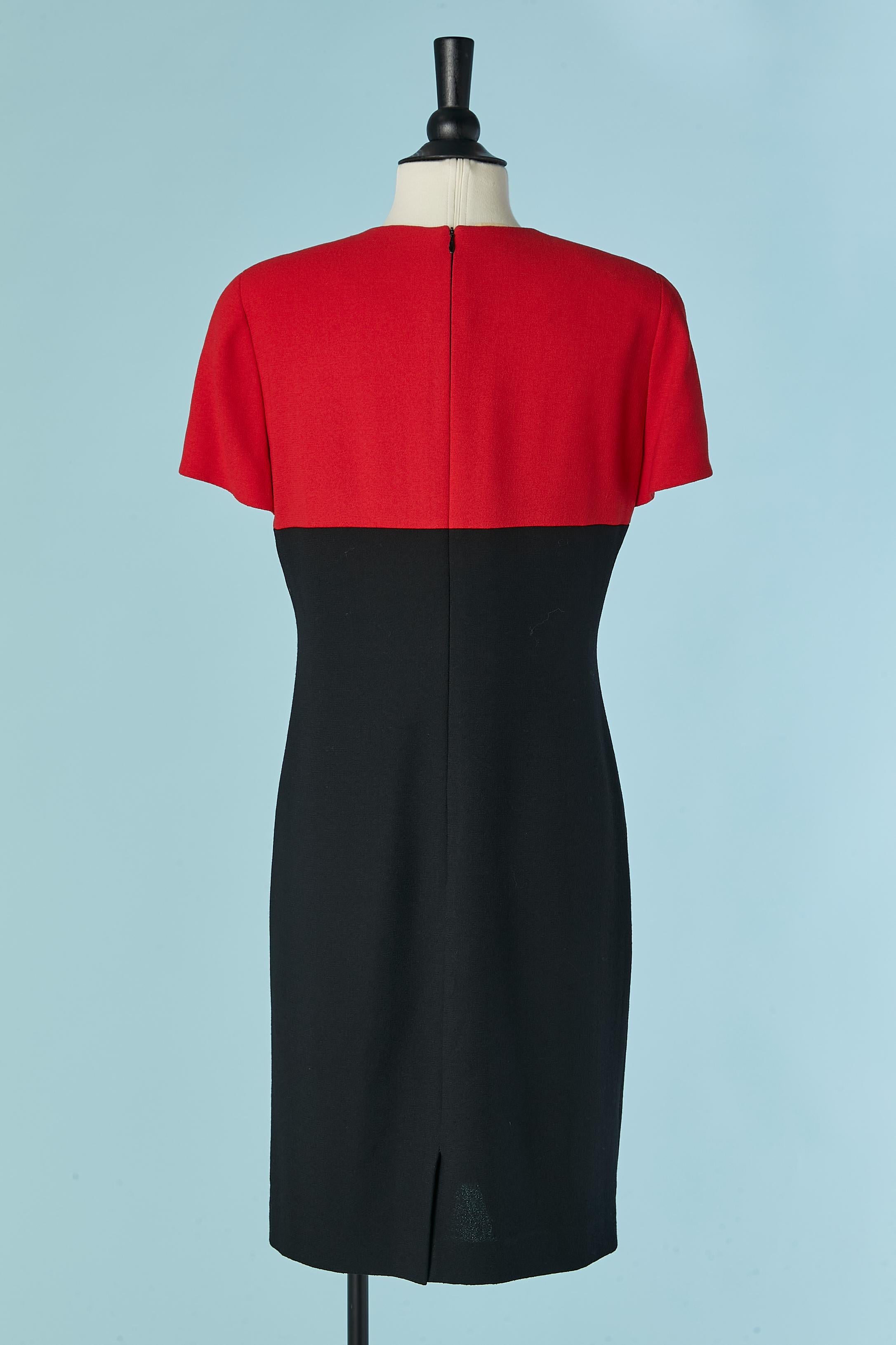 Black jacket and dress ensemble Louis Féraud Circa 1970's For Sale 8