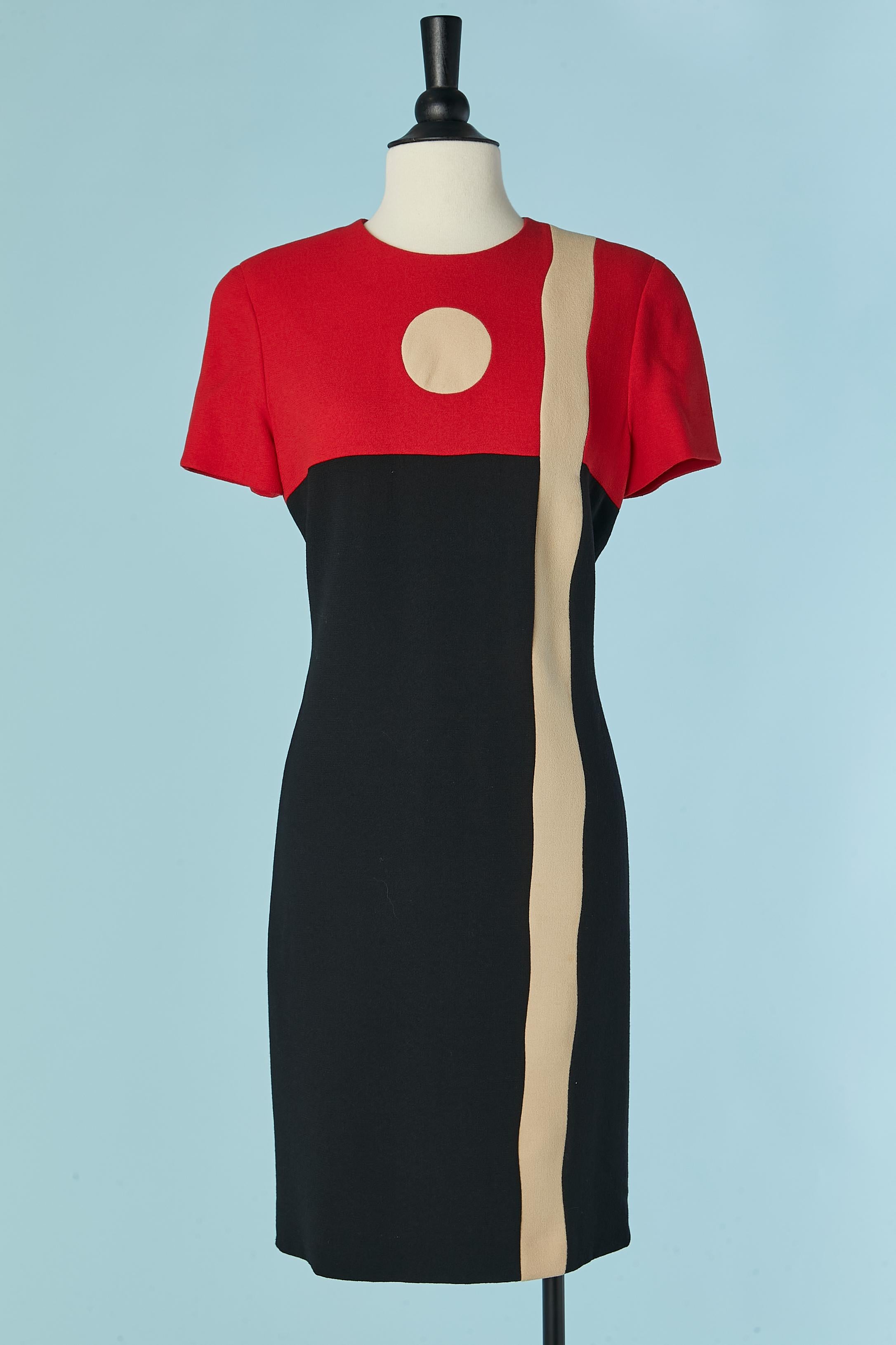 Black jacket and dress ensemble Louis Féraud Circa 1970's For Sale 5