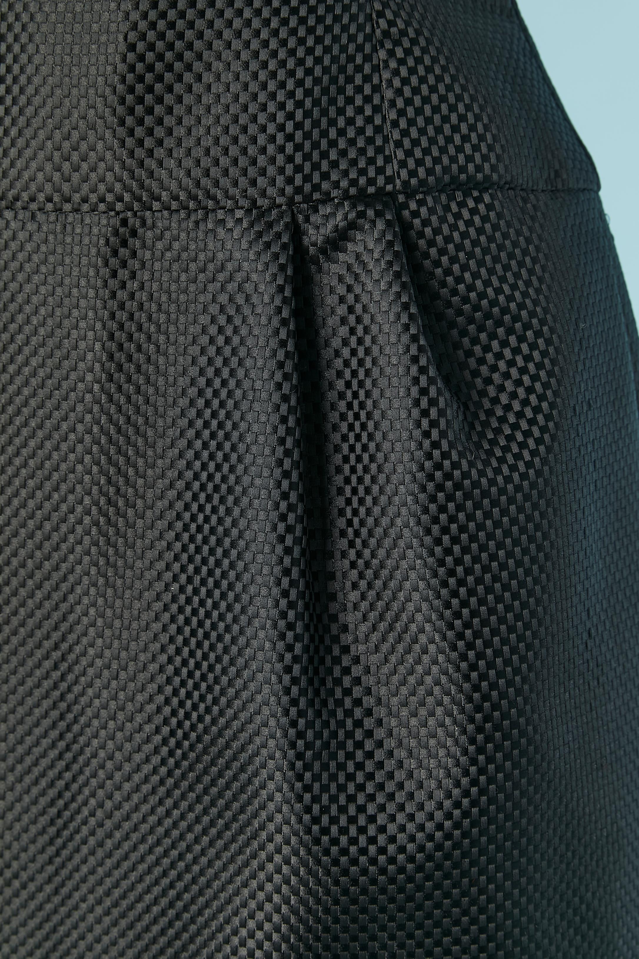 Black jacket and dress ensemble with mini check pattern CHLOE For Sale 8