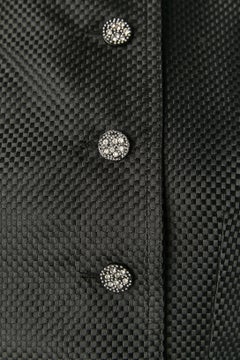 Black jacket and dress ensemble with mini check pattern CHLOE