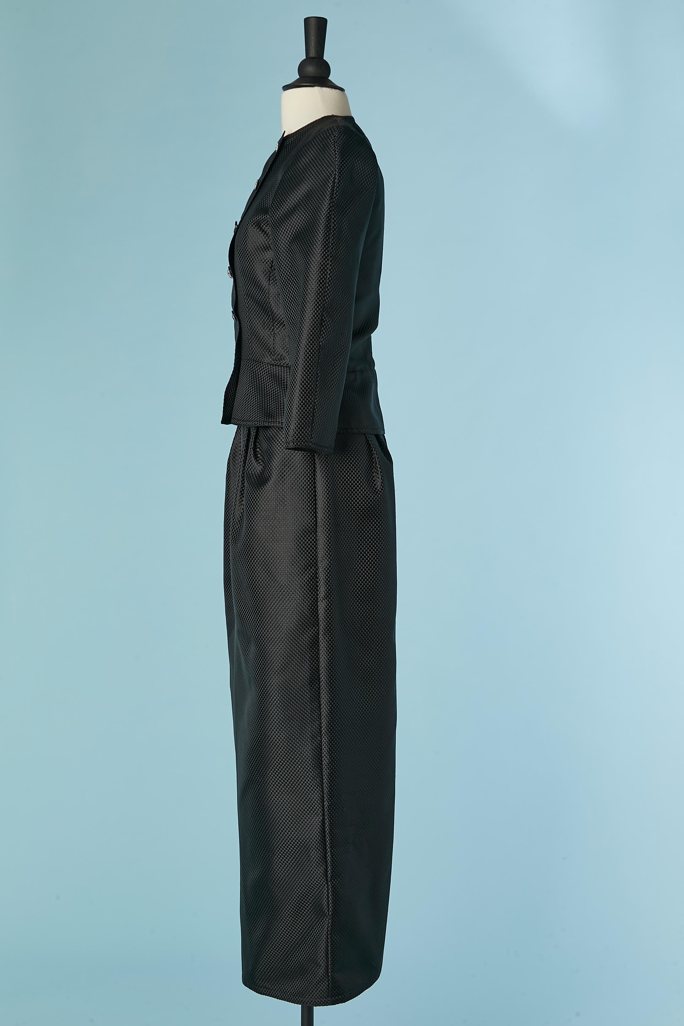 Women's Black jacket and dress ensemble with mini check pattern CHLOE For Sale
