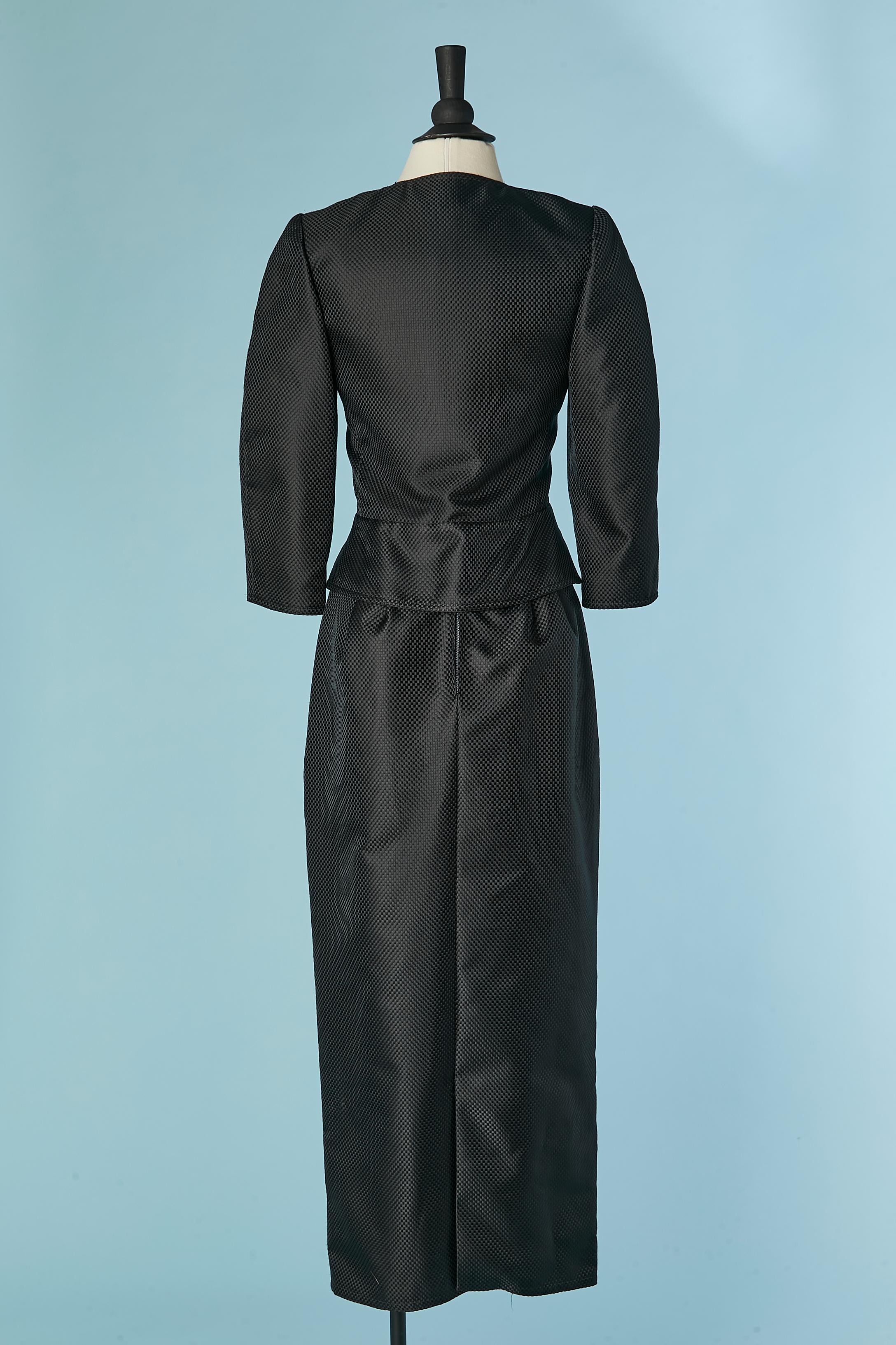 Black jacket and dress ensemble with mini check pattern CHLOE For Sale 1