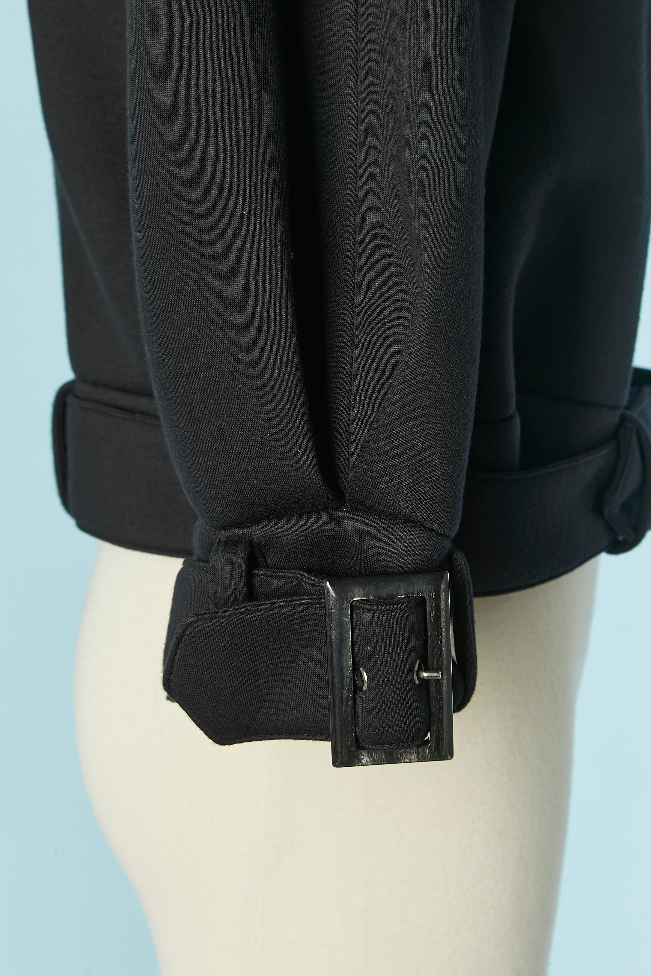 Veste noire avec ceinture EMPORIO ARMANI Excellent état - En vente à Saint-Ouen-Sur-Seine, FR