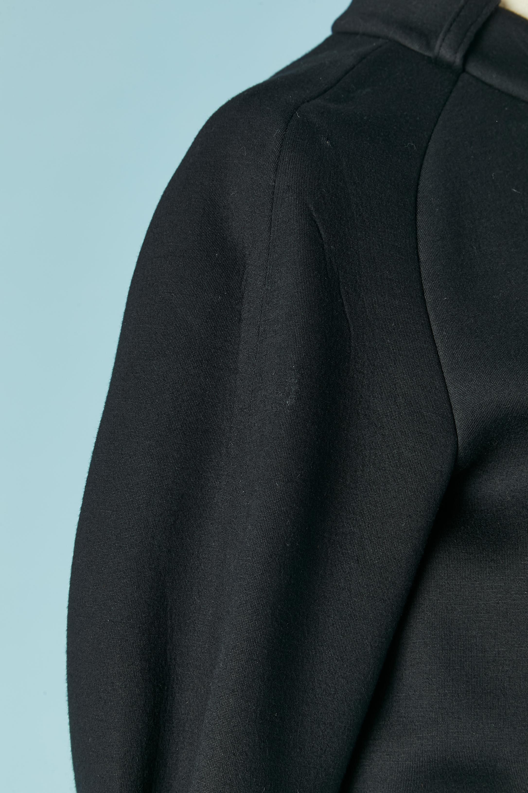 Veste noire avec ceinture EMPORIO ARMANI Pour femmes en vente