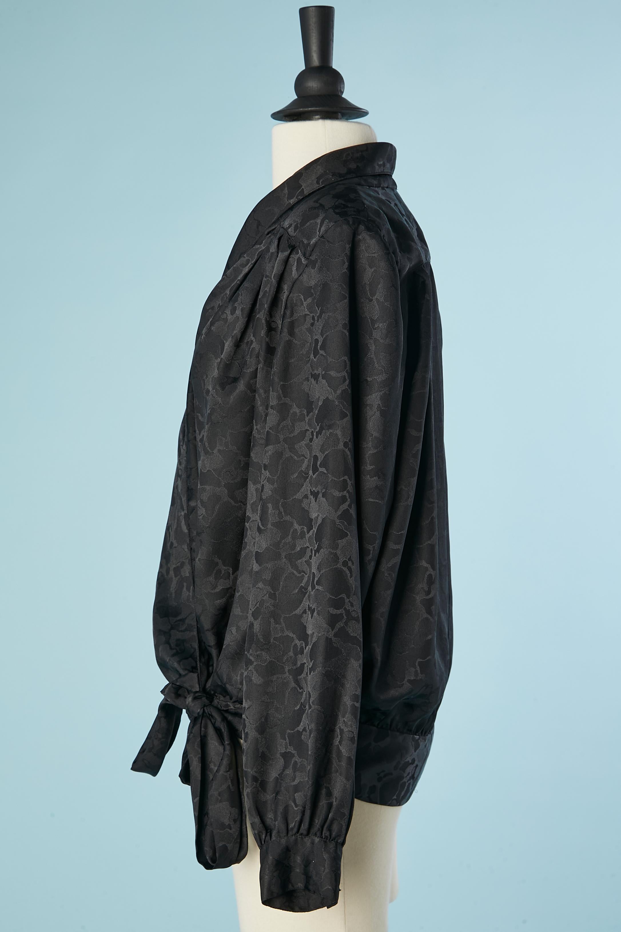Women's Black jacquard wrap shirt Nina Ricci 