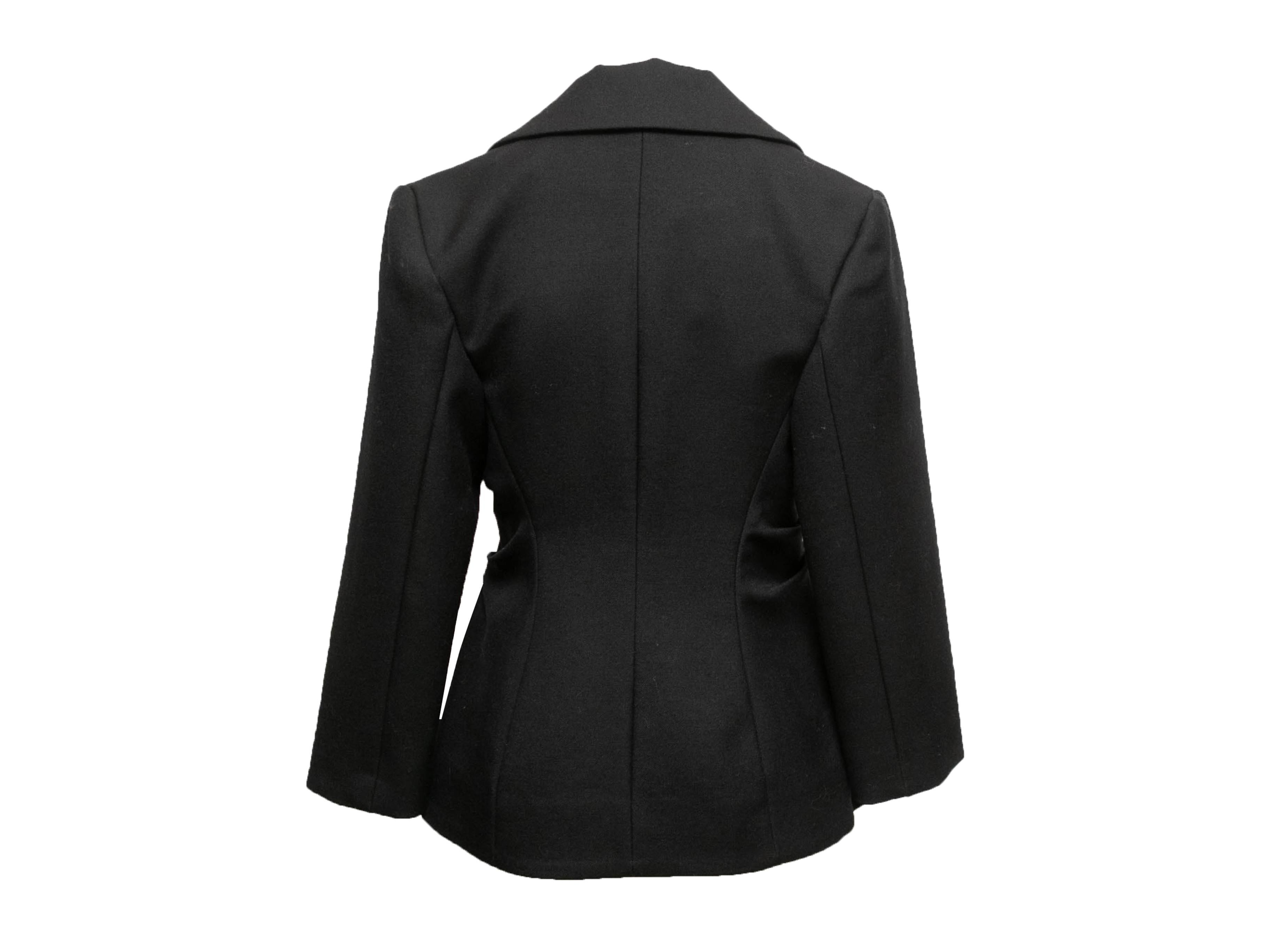Black Jacquemus Le Souk Wool Blazer Size EU 40 In Good Condition In New York, NY