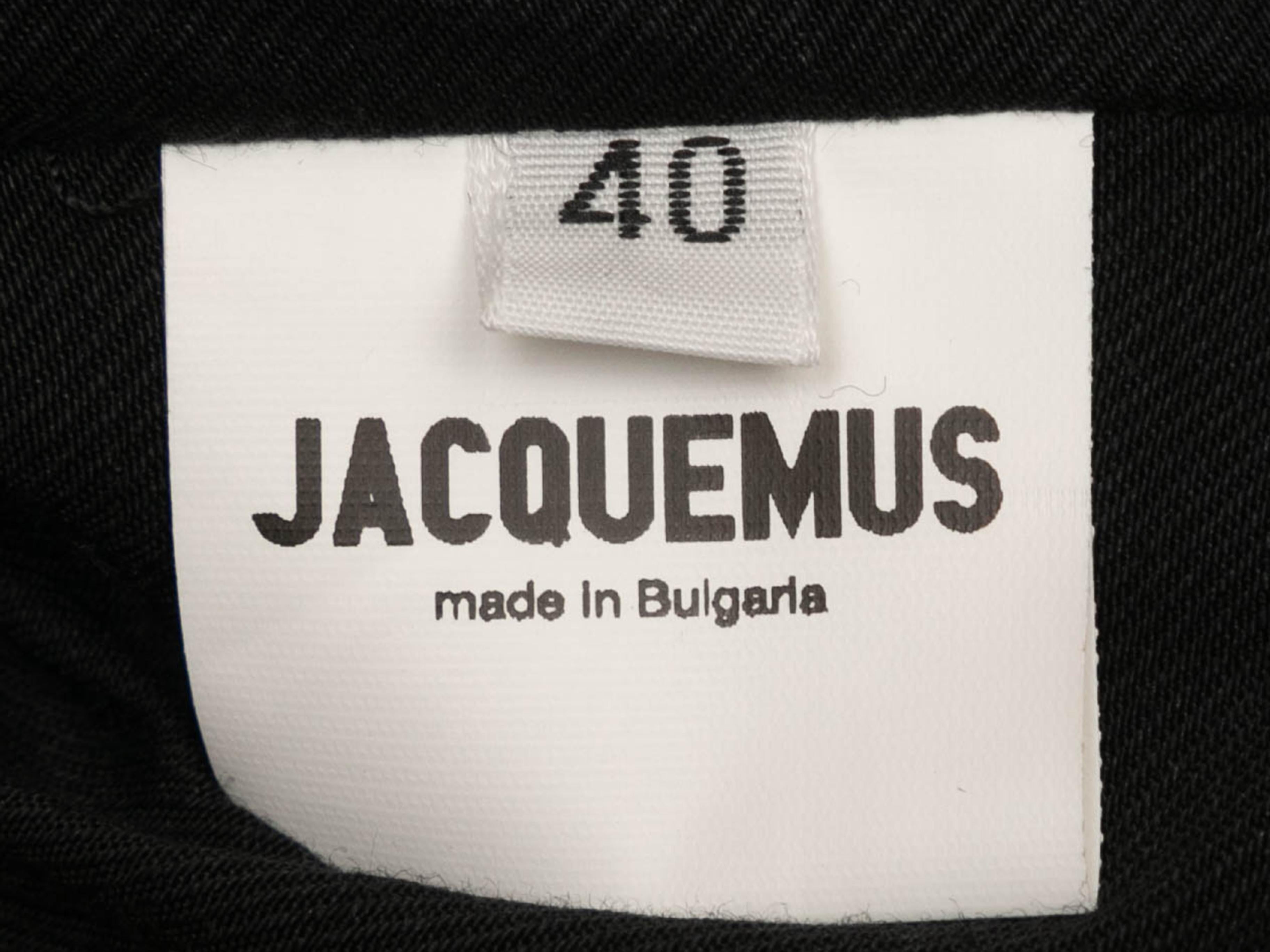Black Jacquemus Le Souk Wool Blazer Size EU 40 2