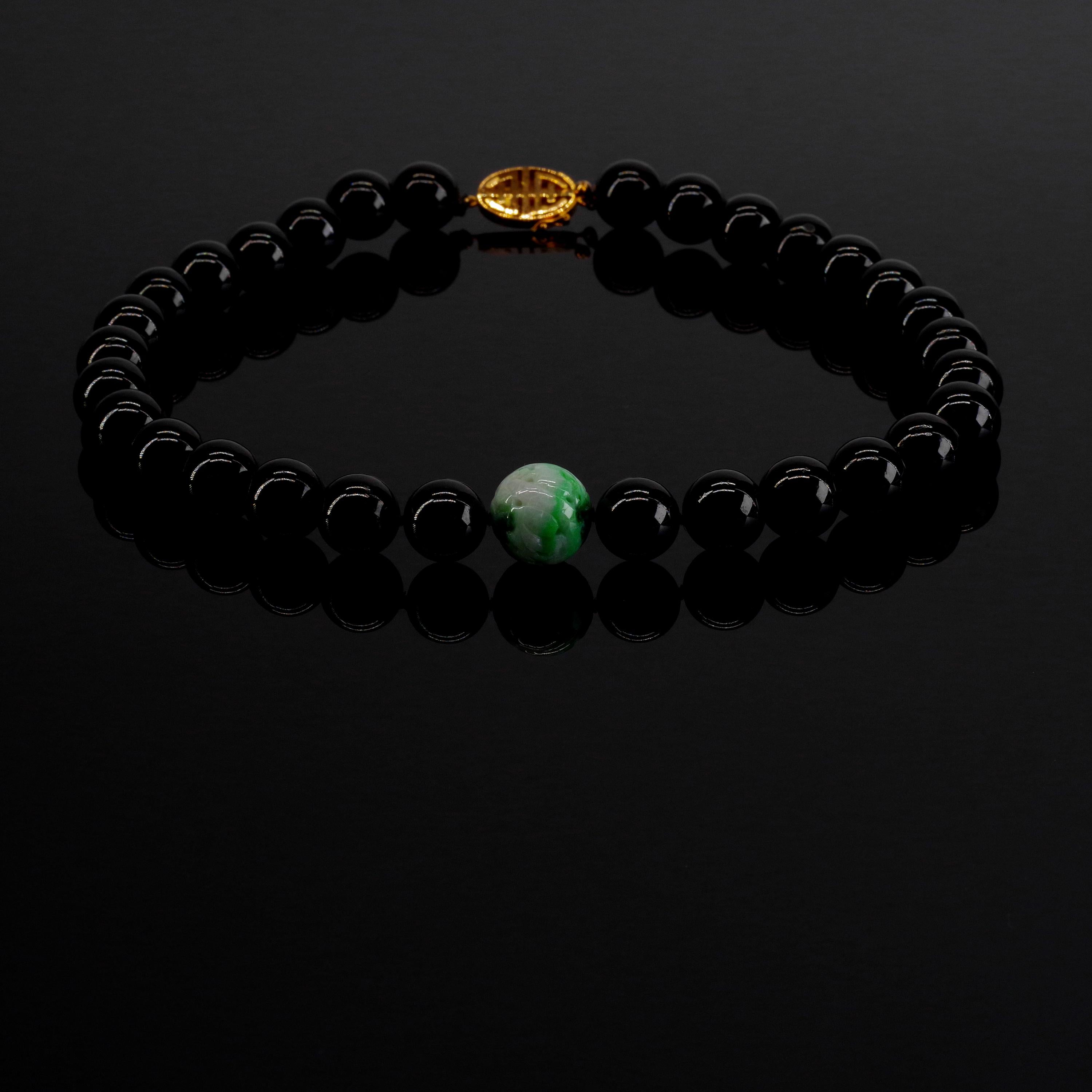 black jade beads