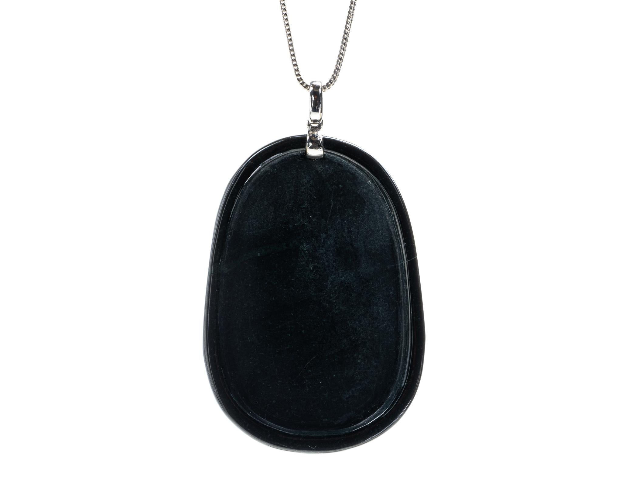 black jade dragon pendant