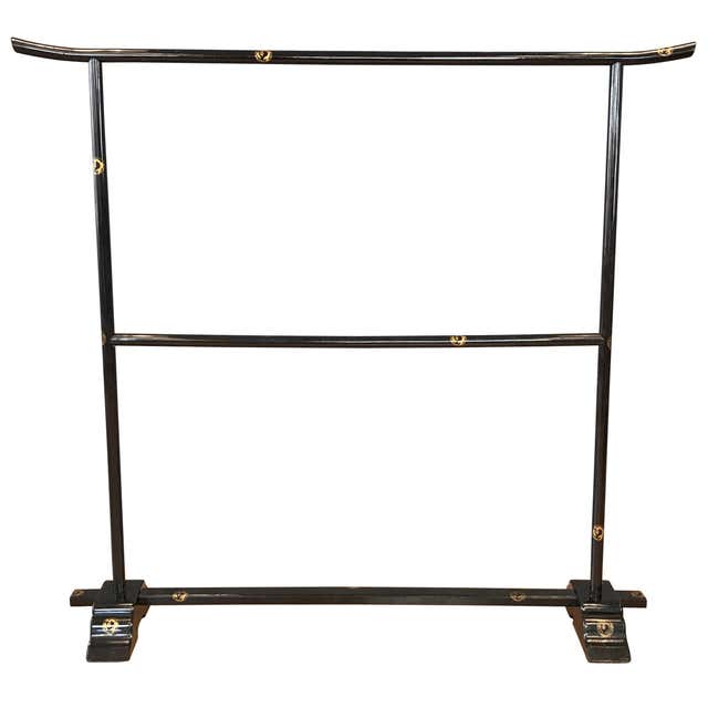 Black Japanese Edo Period Kimono Rack For Sale at 1stDibs