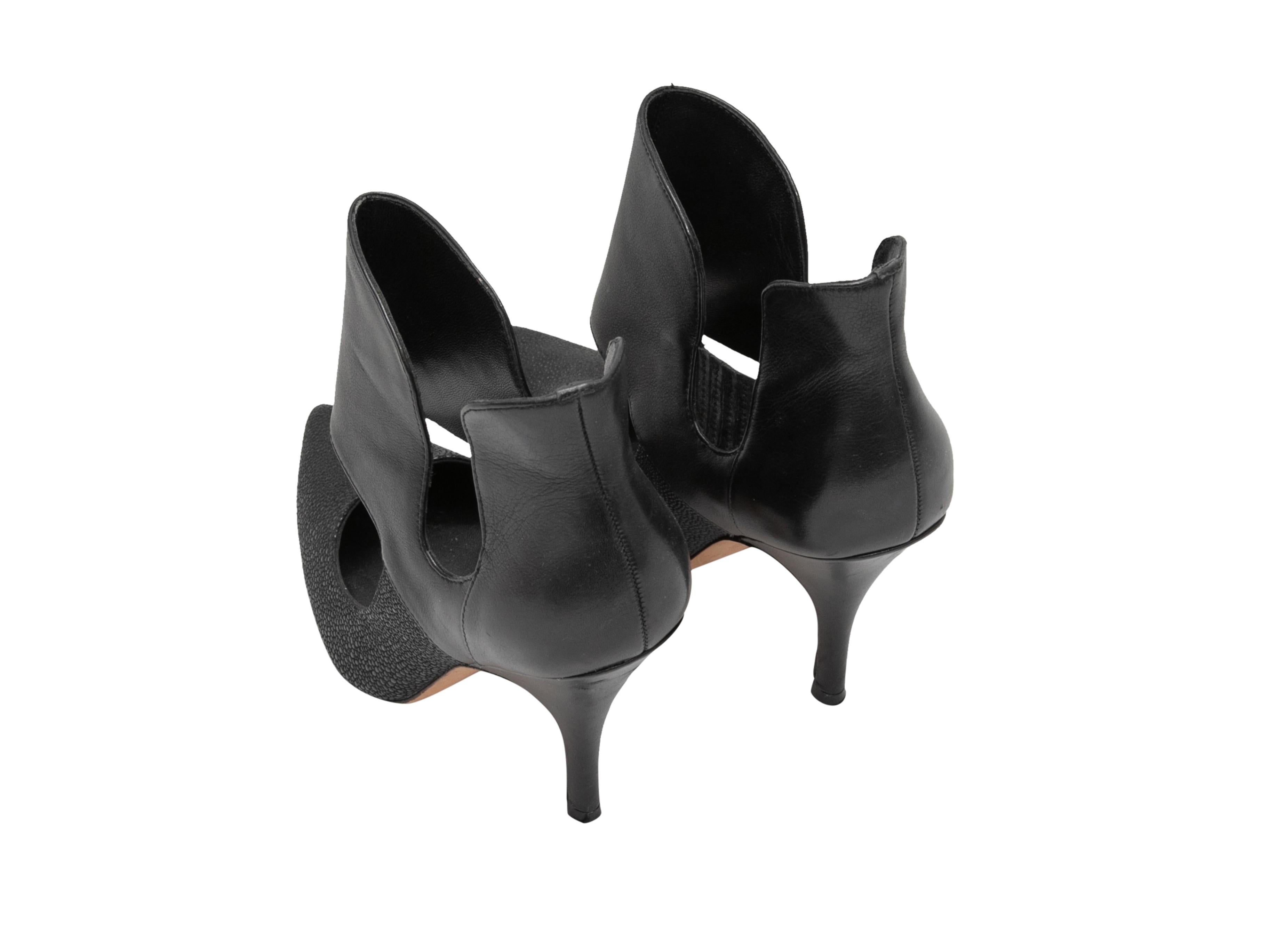 Black Jean Michel Cazabat Cutout Booties Size 36.5 In Good Condition For Sale In New York, NY