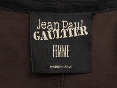 Black Jean Paul Gaultier Femme A-Line Trench Coat Size IT 42