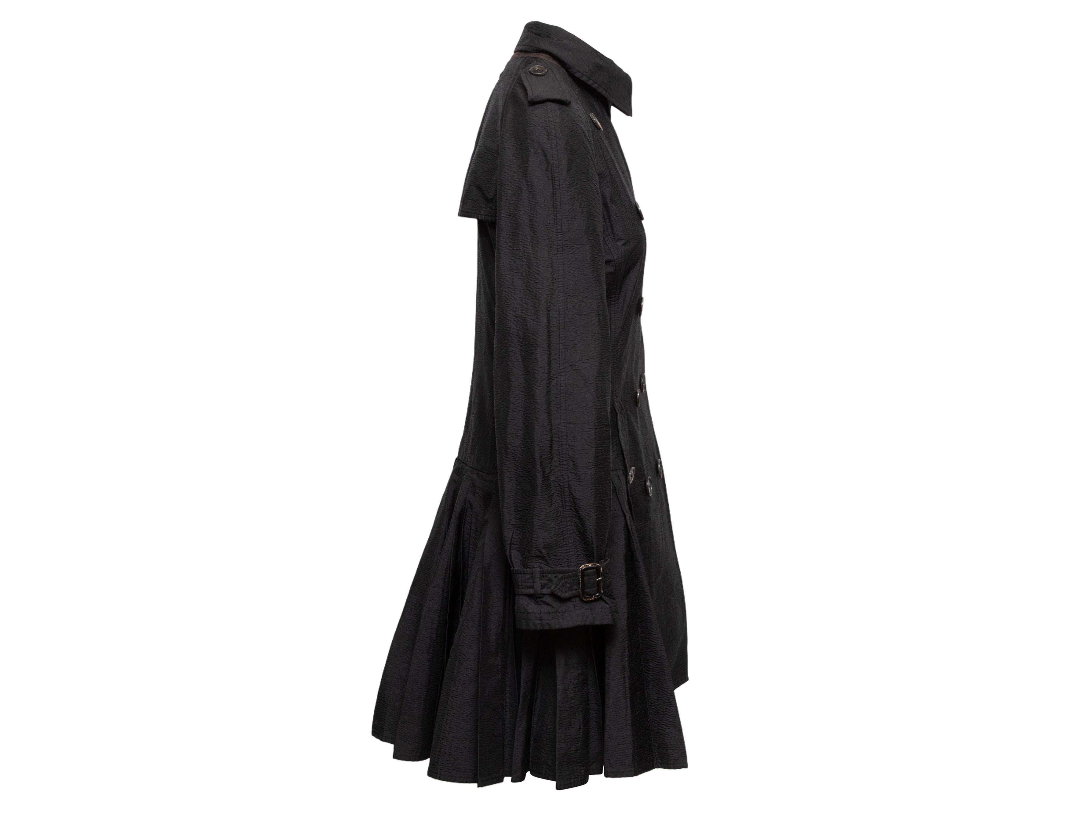 Trench noir Jean Paul Gaultier Femme A-Line Taille IT 42 en vente 1