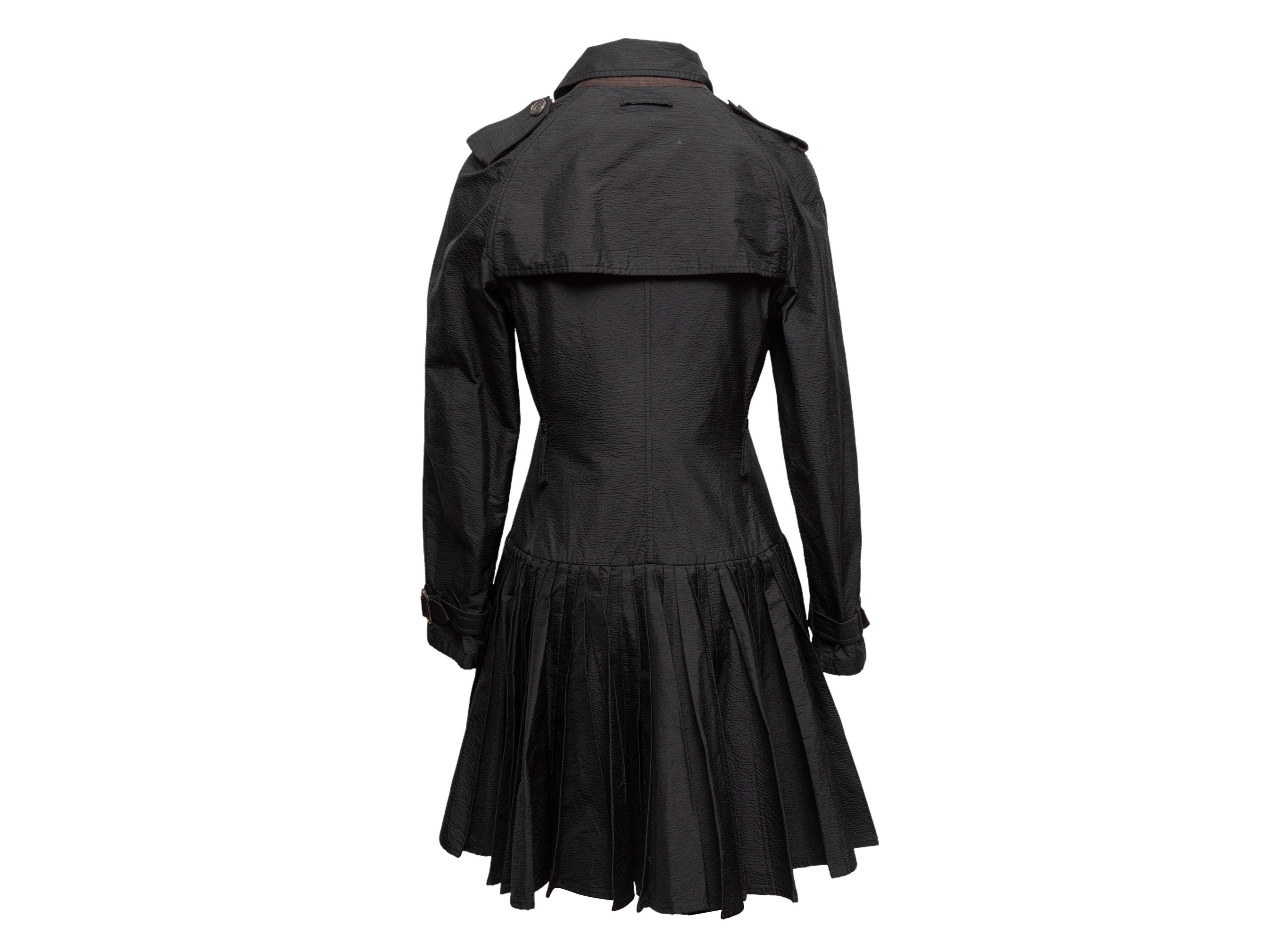Trench noir Jean Paul Gaultier Femme A-Line Taille IT 42 en vente 2