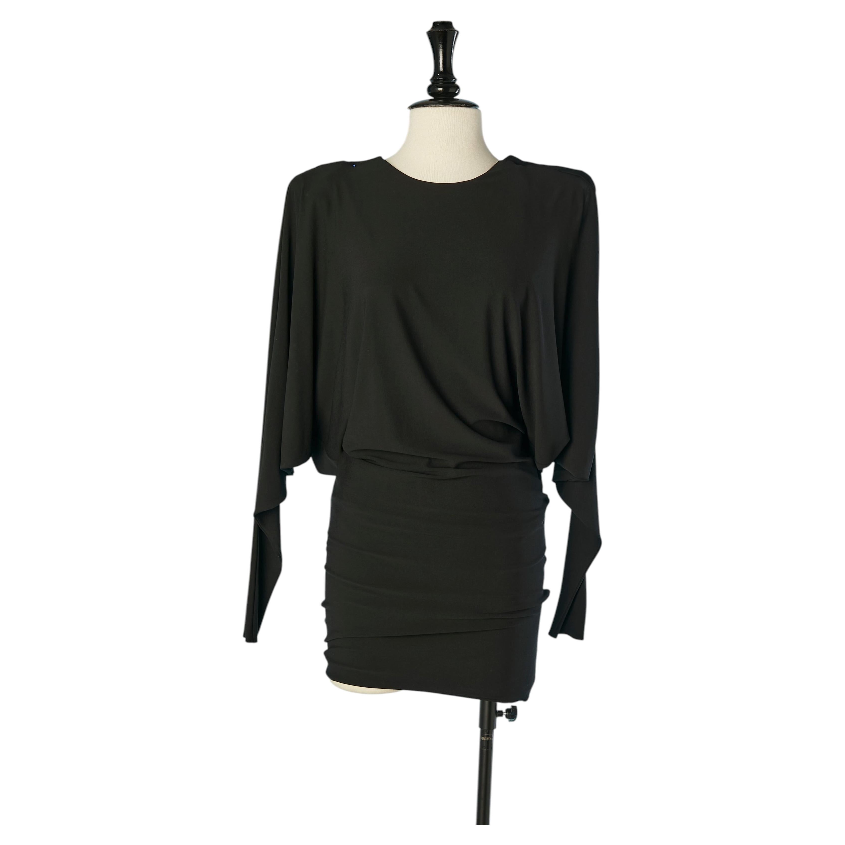 Minivestido negro de punto sin espalda de ALEXANDRE VAUTHIER