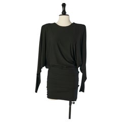 Mini-robe dos nu en jersey noir ALEXANDRE VAUTHIER
