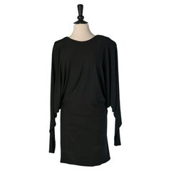 Mini robe dos nu en jersey noir ALEXANDRE VAUTHIER New