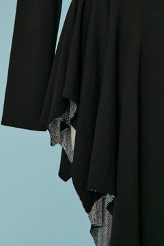 Black jersey crystallized evening dress ALEXANDRE VAUTHIER