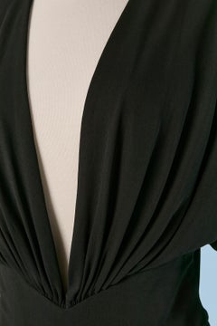 Schwarzes drapiertes Cocktailkleid aus Jersey in Wickeloptik ALEXANDRE VAUTHIER