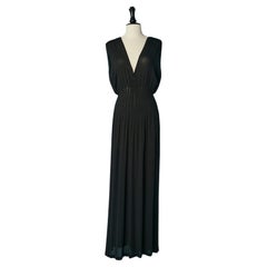 Ärmelloses Abendkleid aus schwarzem Jersey Guy Laroche