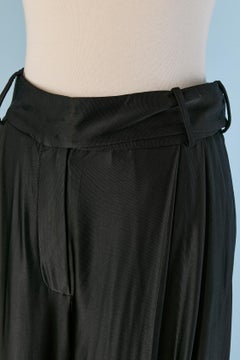 Black jersey wide leg pant ALEXANDRE VAUTHIER